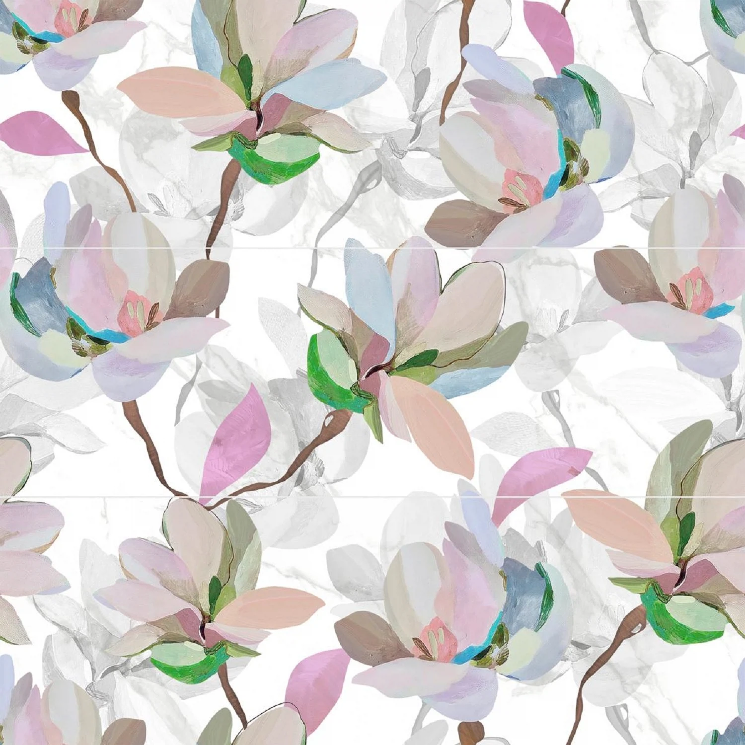 Изображение товара Керамическое панно LAPARET Metropol белое 89,5х90 см для стен интерьера