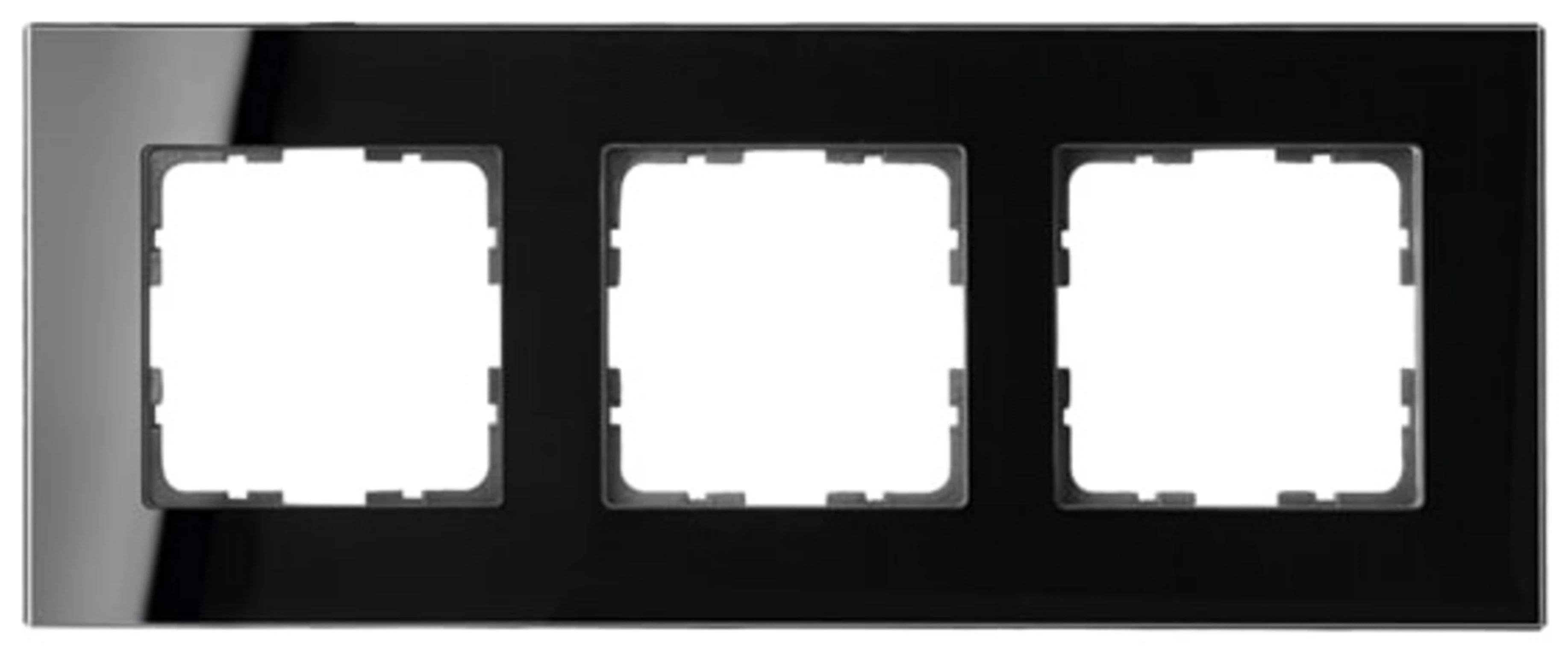 Изображение товара Рамка Jasmart G-Glass Стекло Черный 3-ая