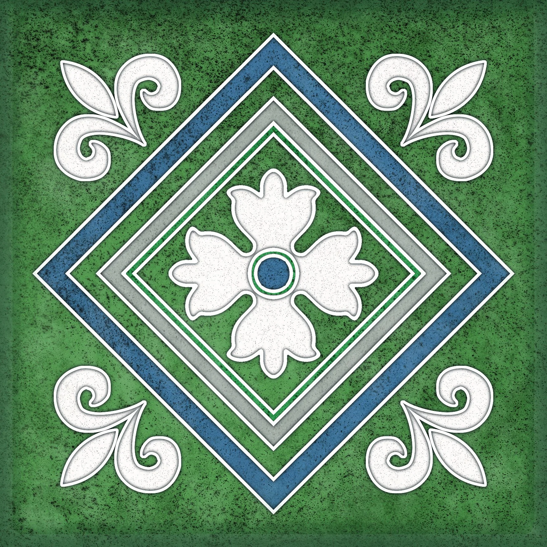 Изображение товара Керамическая настенная плитка SMALTO DECOR 2 VERDE 15x15 для интерьера