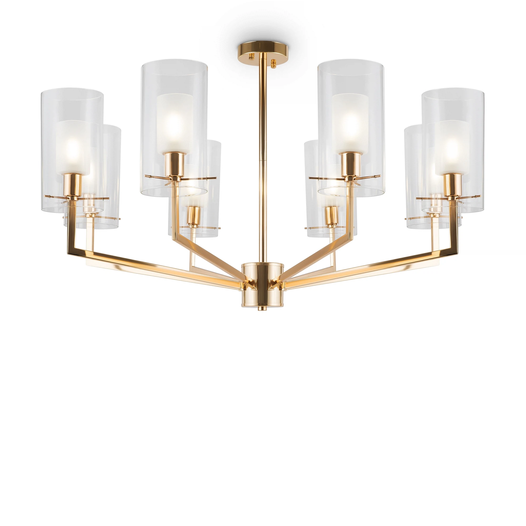 Изображение товара Люстра Freya Felicity FR5206PL-08FG с воздушными плафонами для современного интерьера