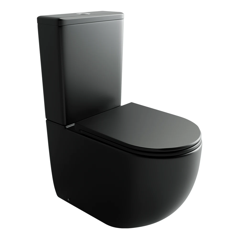 Изображение товара Напольный пристенный унитаз Ceramica Nova Metropol CN4001TMB черный матовый