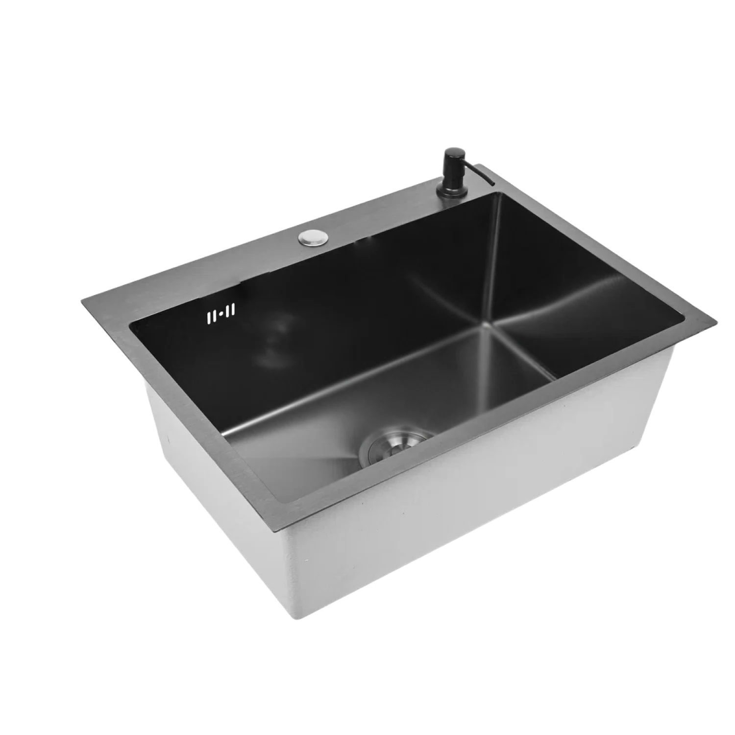 Изображение товара Кухонная мойка из нержавеющей стали с PVD покрытием 60x50 см и сифоном