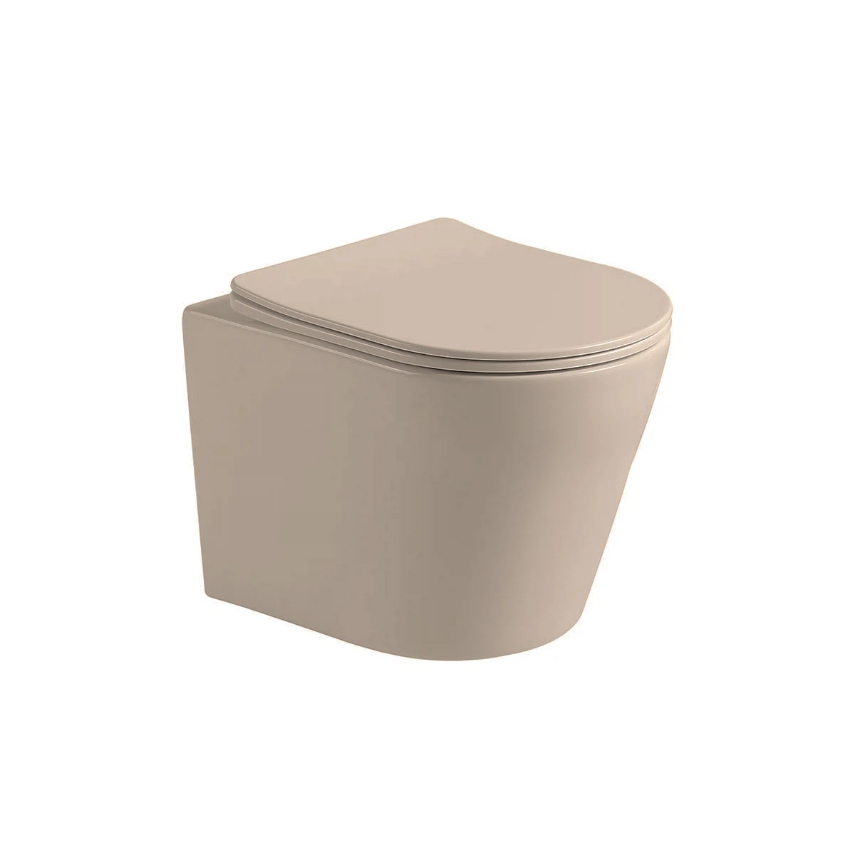 Изображение товара Унитаз подвесной Piatti VT1-11SMC, цвет капучино матовый, ультратонкое soft-close сиденье