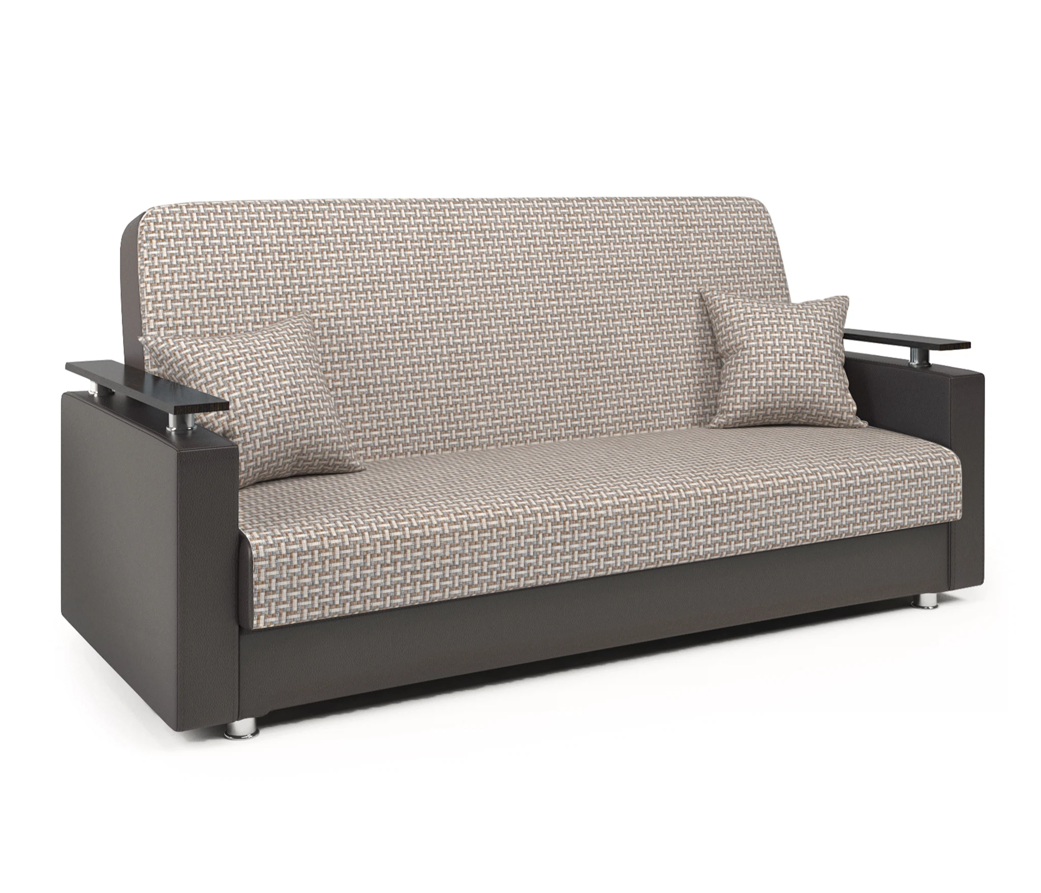 Изображение товара Диван-книжка Мелодия ДП №2 140 Корфу беж и экокожа шоколад