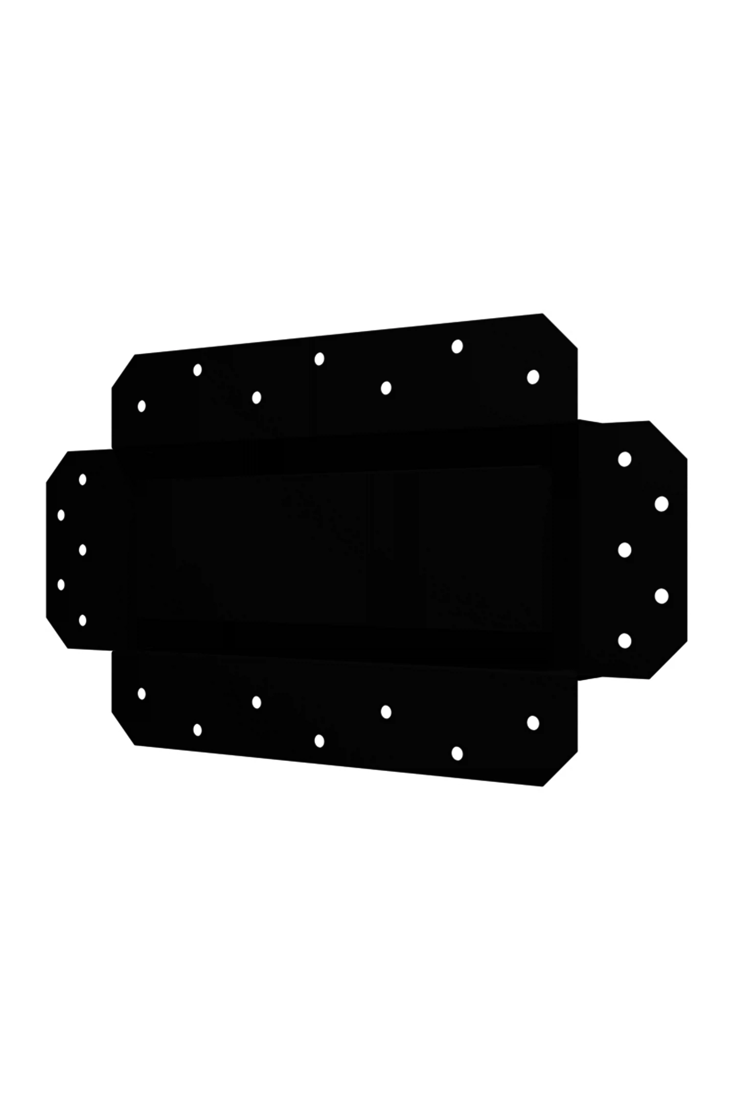 Изображение товара Вентиляционная решетка SGR 250x100, черный, сталь, матовая, монтаж скрытый