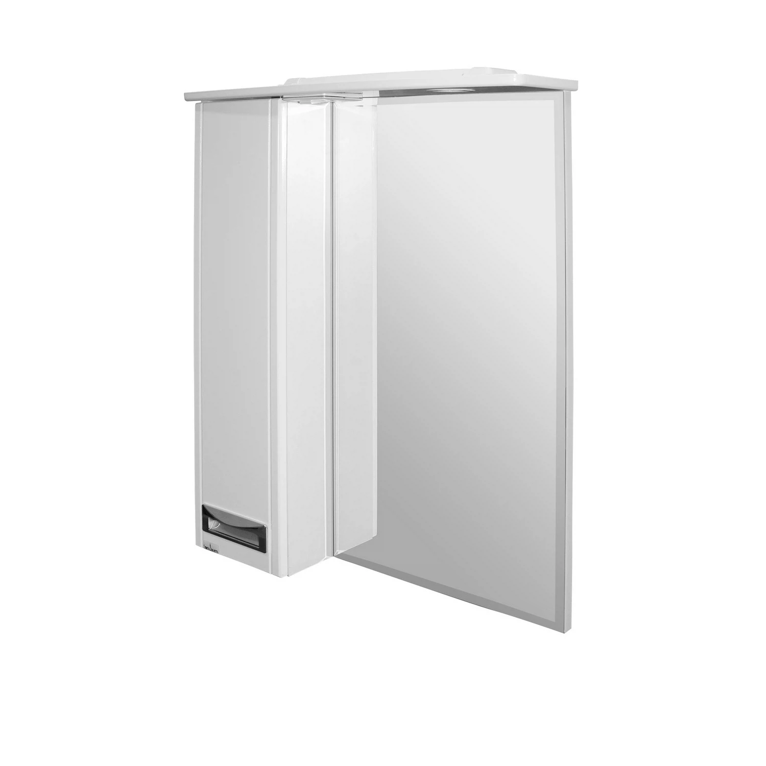 Изображение товара Шкаф навесной "Альфа-64 NEW" левый с подсветкой (высота 800) (ПВХ)