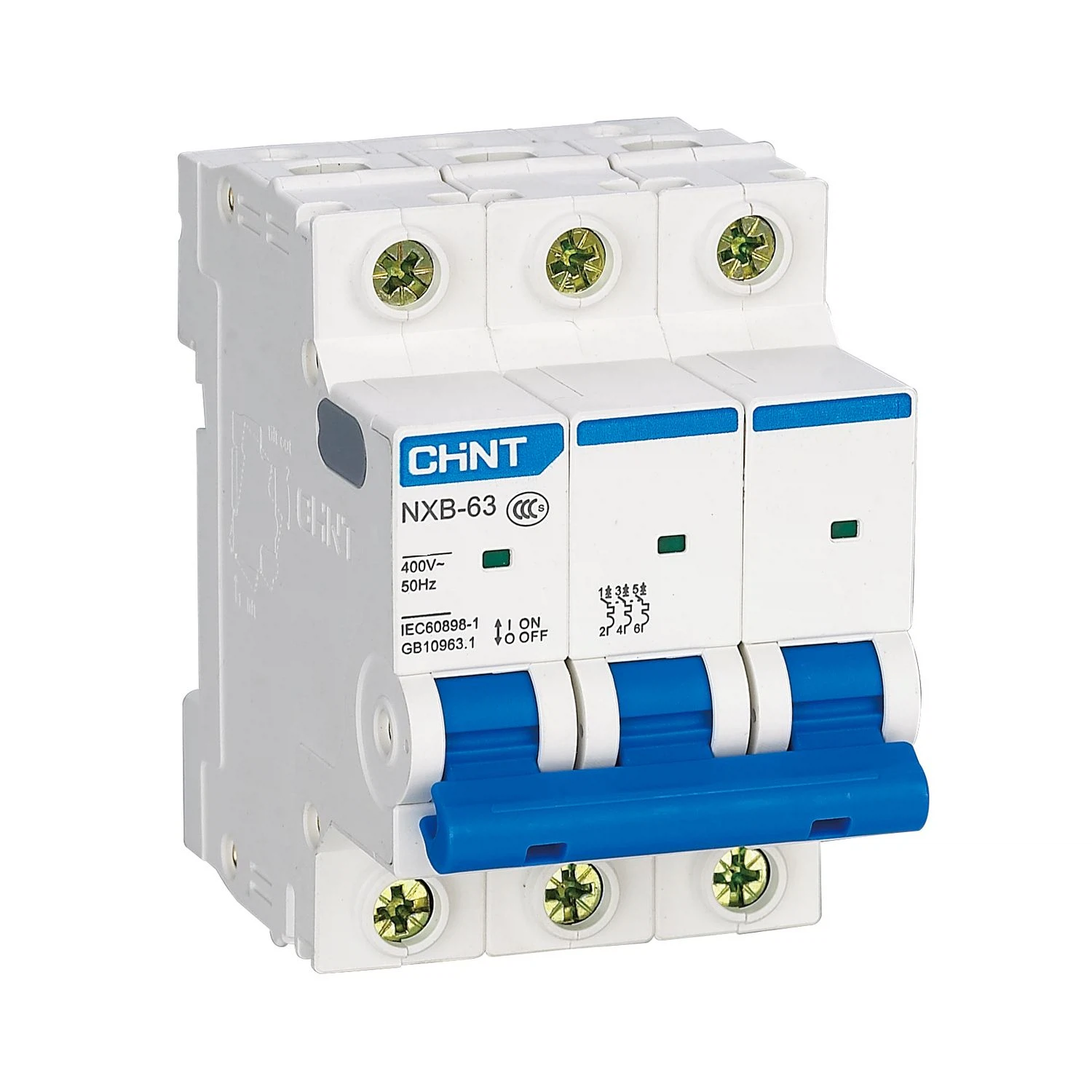 Изображение товара Автоматический выключатель NXB-63 3P 50A 6кА х-ка C (R)