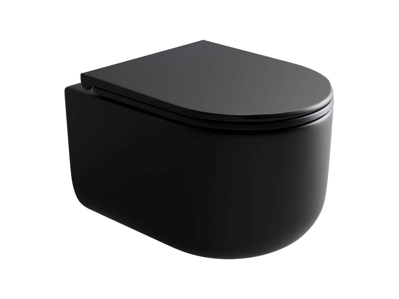 Изображение товара Подвесной унитаз Ulma Rimless черный матовый с глубоким смывом