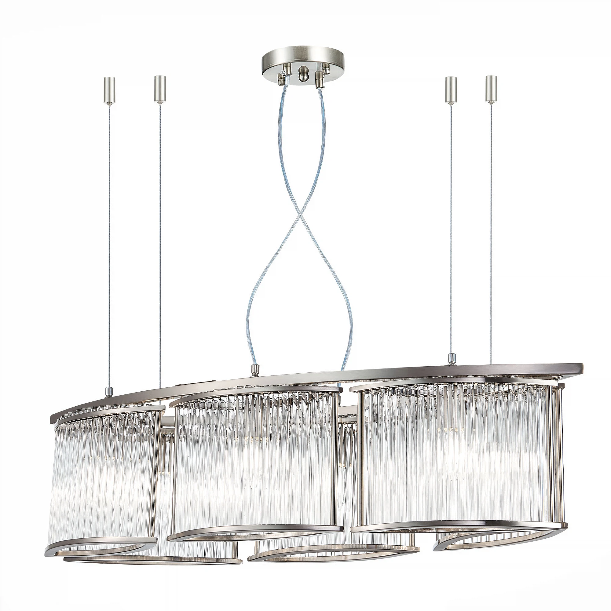 Изображение товара Люстра подвесная ST-Luce Хром/Прозрачный E14 6*40W Изображение товара Люстра подвесная ST-Luce Хром/Прозрачный E14 6*40W