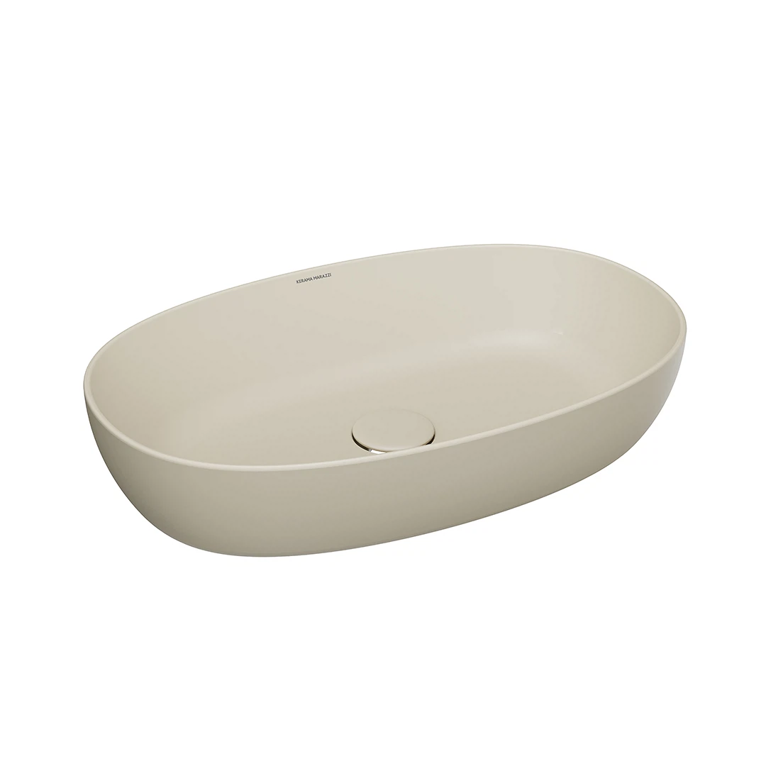 Изображение товара Раковина Плаза накладная 60, песочная матовая Kerama Marazzi арт. PLR.wb.60\SAN