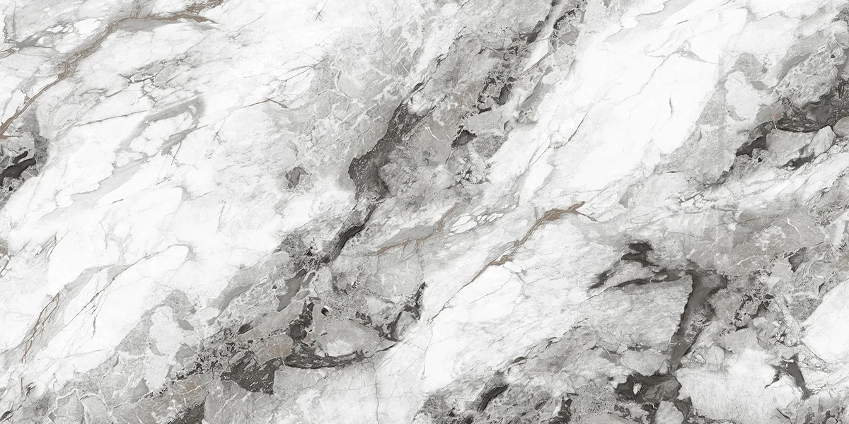 Изображение товара Керамогранит ABSOLUT GRES Infinity 60x120 см имитация мрамора белый серый бежевый