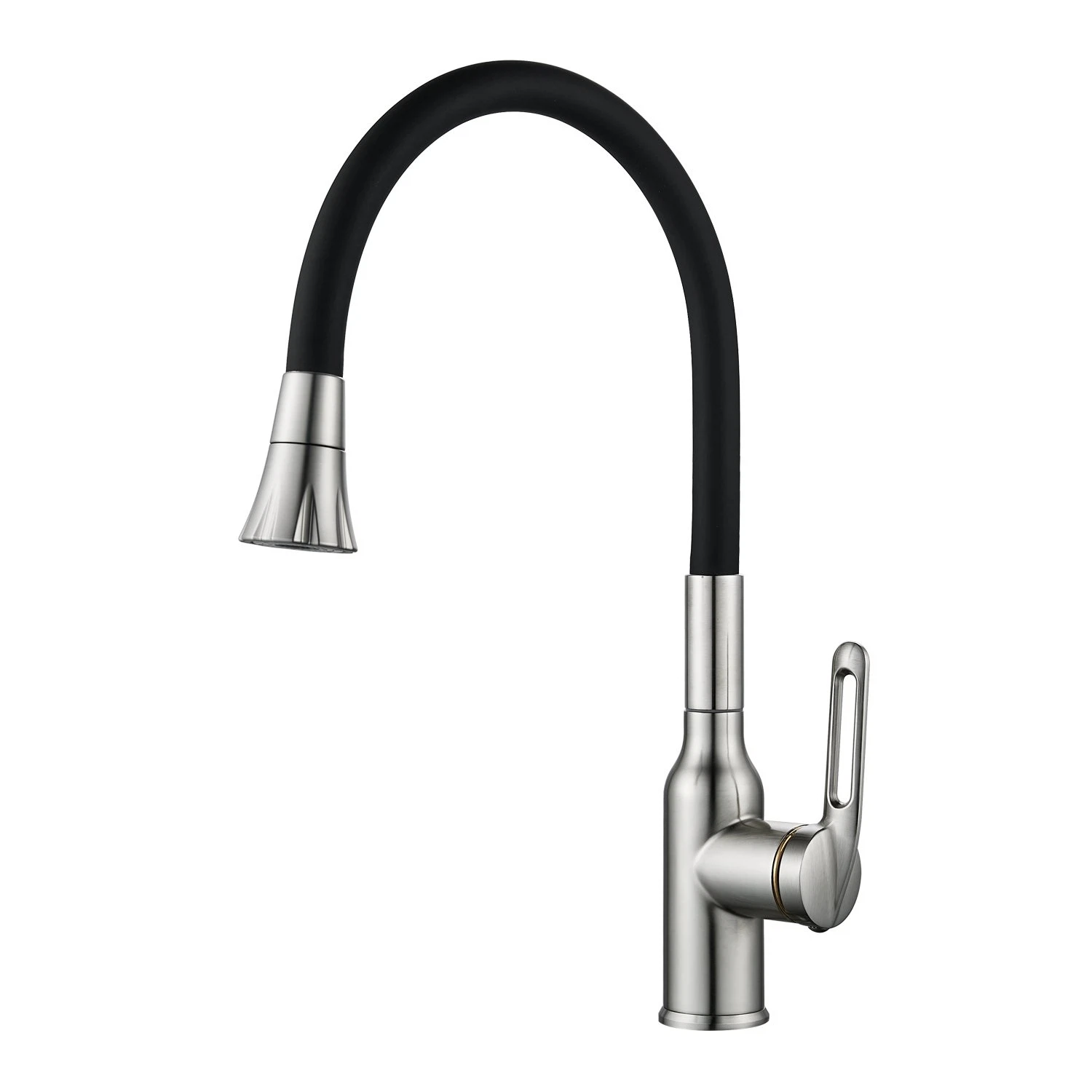 Изображение товара Смеситель для кухни с гибким изливом Raffine F303L-3, сатин