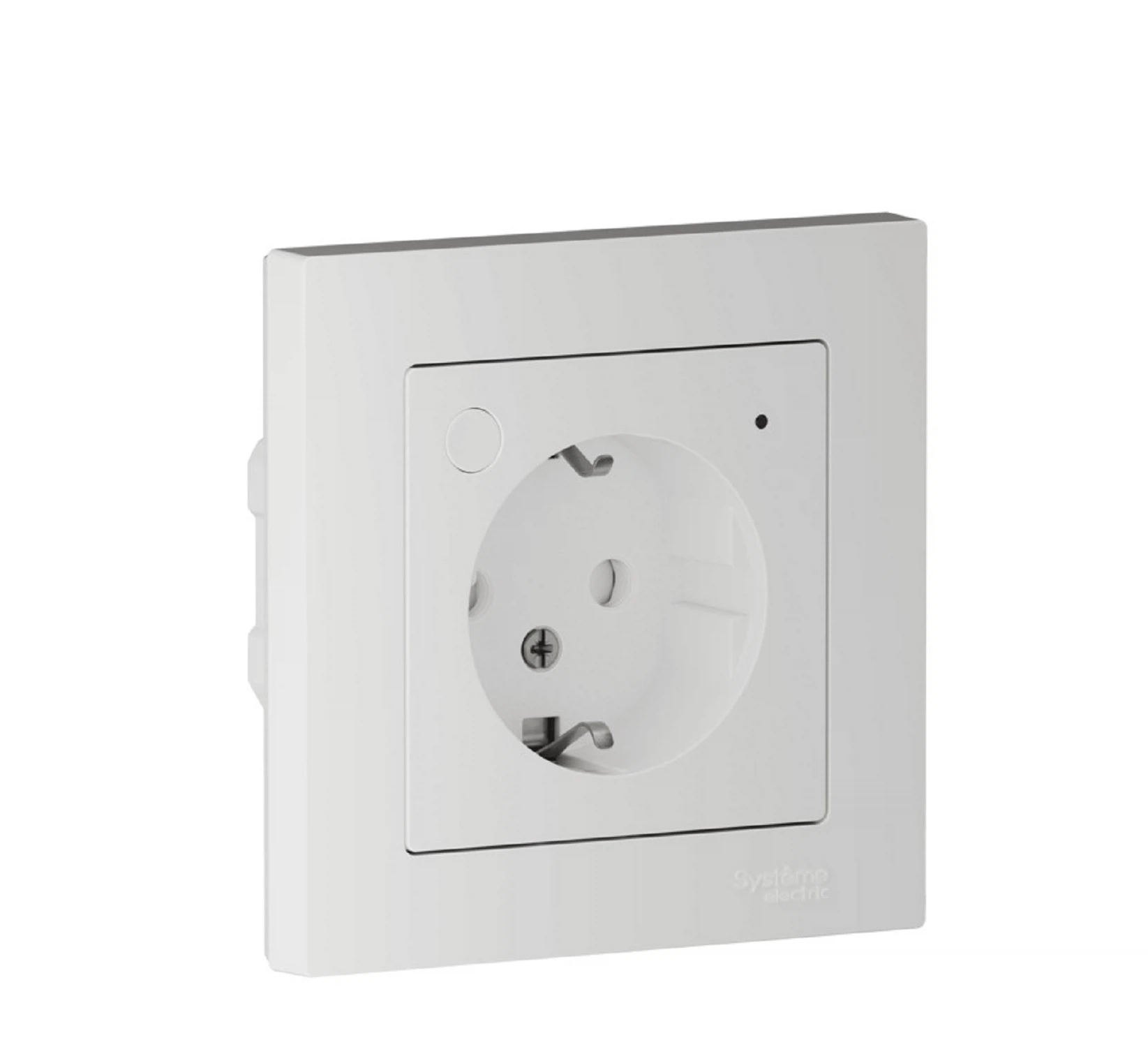 Изображение товара Умная розетка Systeme Electric AtlasDesign Smart с Zigbee 16А в белом цвете