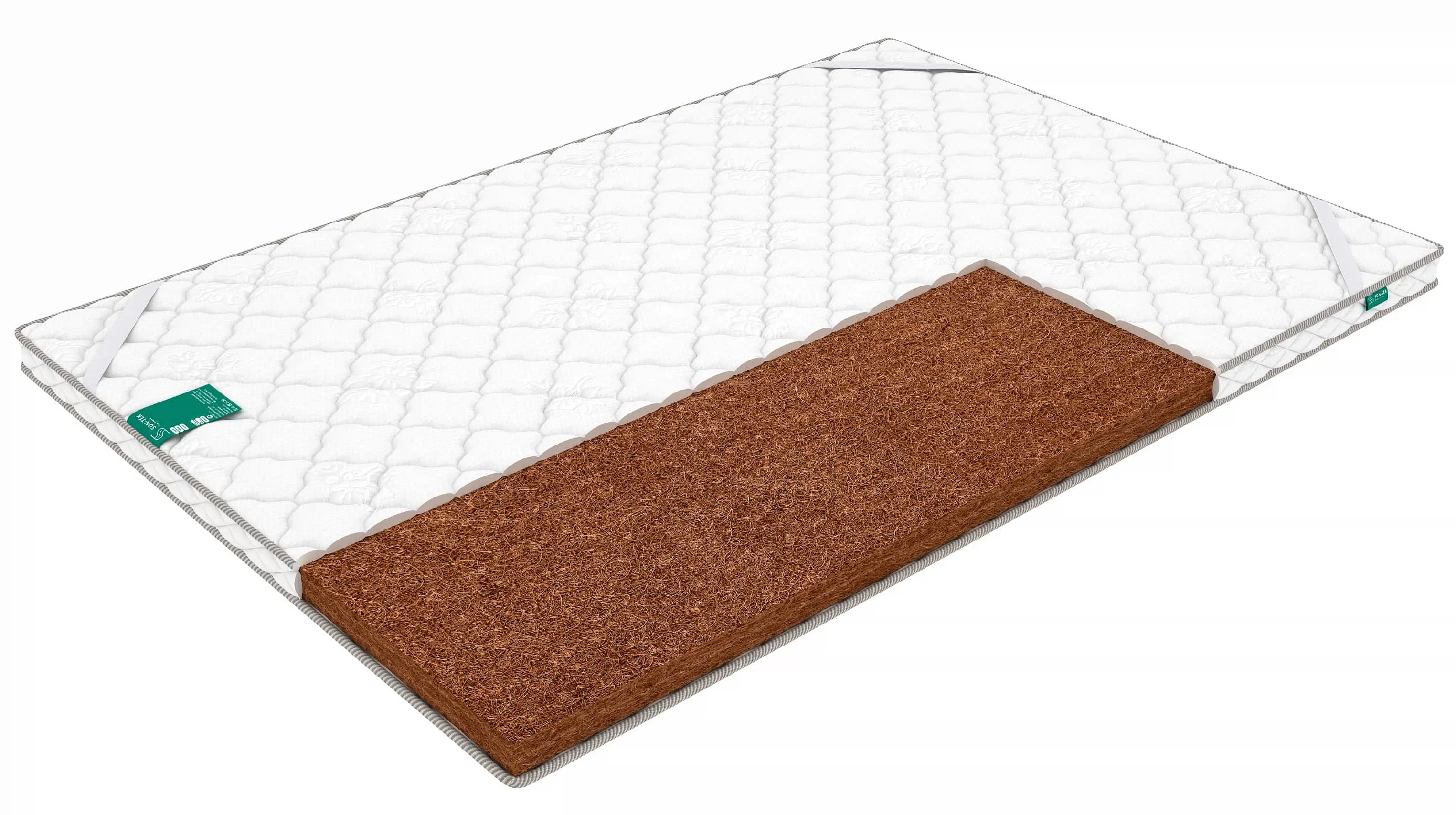 Изображение товара Ортопедический наматрасник Sleeptek Cocos 4 из кокосовой койры 140x200 см