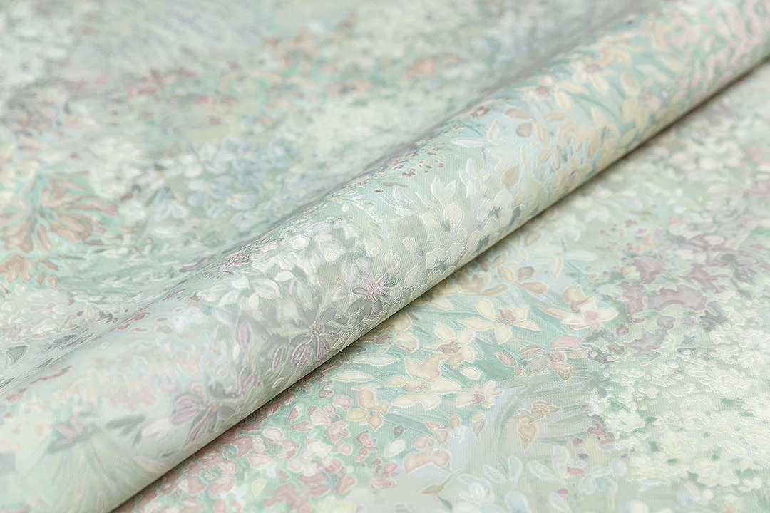 Изображение товара Обои виниловые Kerama Marazzi Апрель мотив-2, зеленый, арт. KM7509