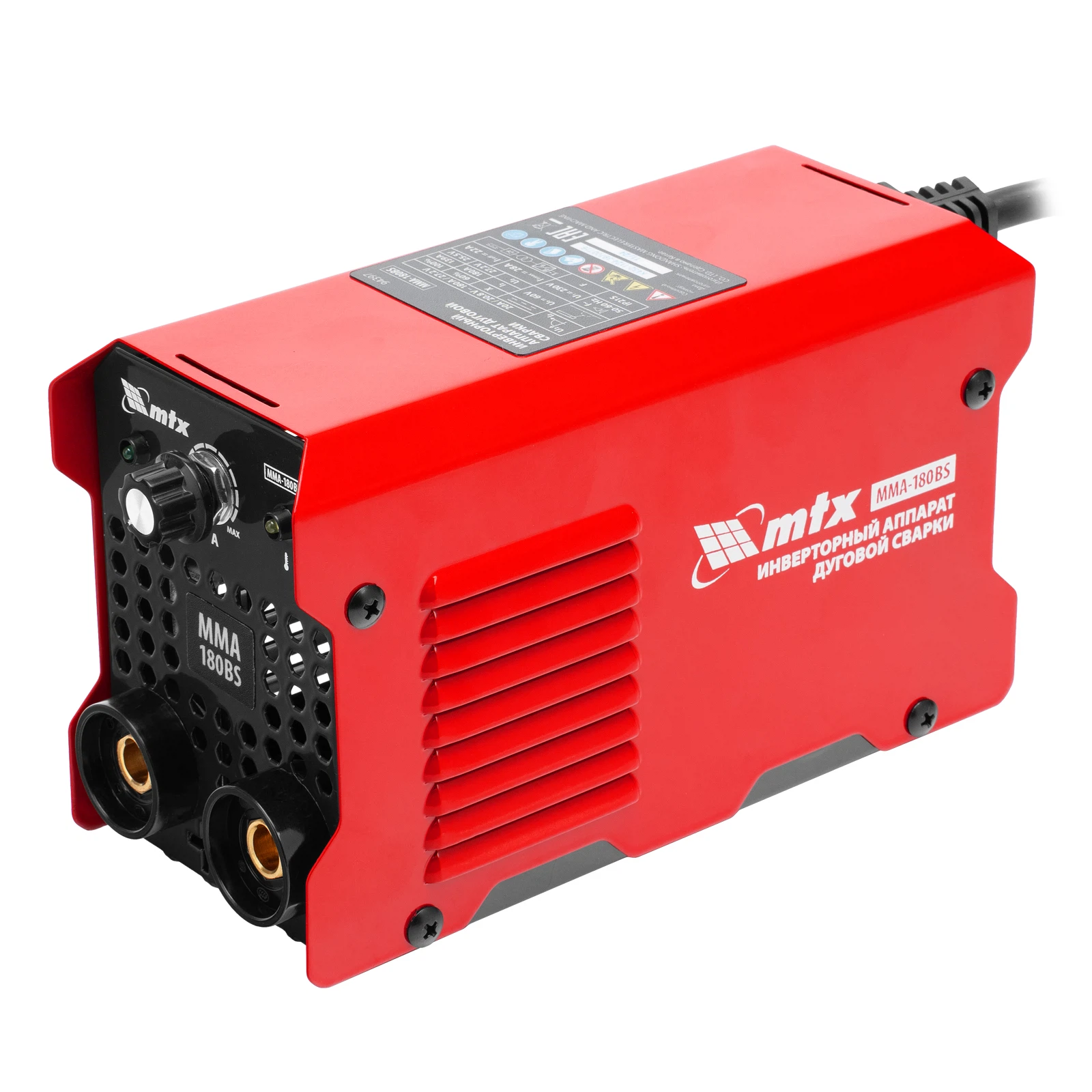 Изображение товара Инверторный сварочный аппарат Mtx MMA-180BS 180 А ПВ 60% компактный
