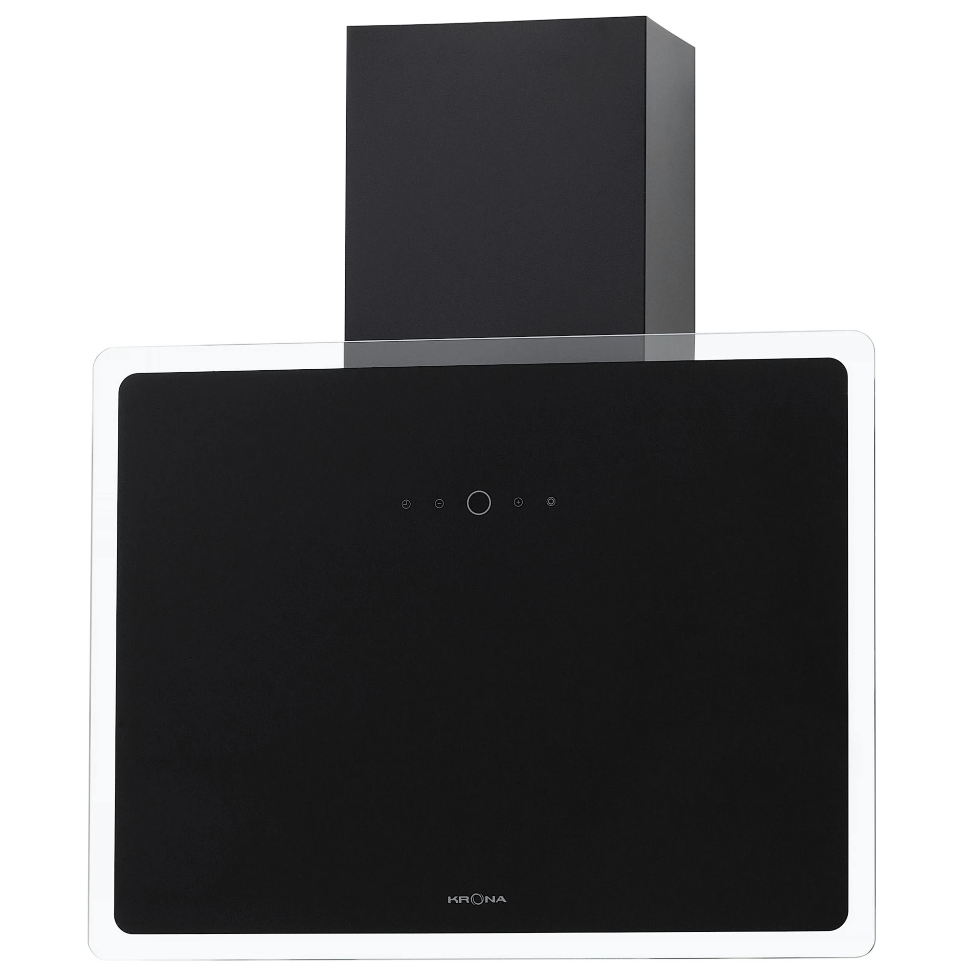 Изображение товара Вытяжка кухонная KRONA AURA 600 FRAME BLACK S наклонная сенсор 60 см