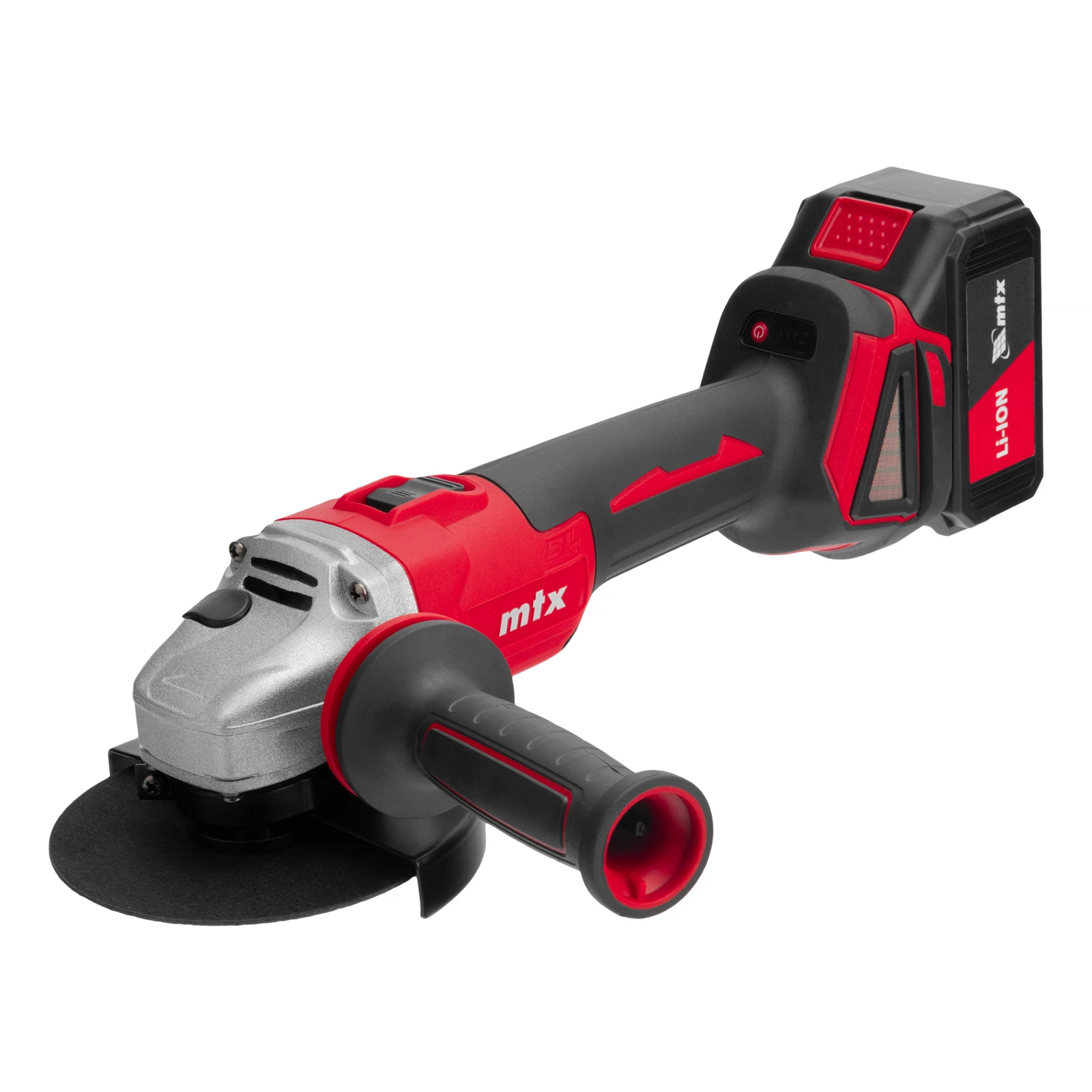 Изображение товара Аккумуляторная угловая шлифовальная машина MTX AGB-BL-20-125 20 В, бесщеточный двигатель