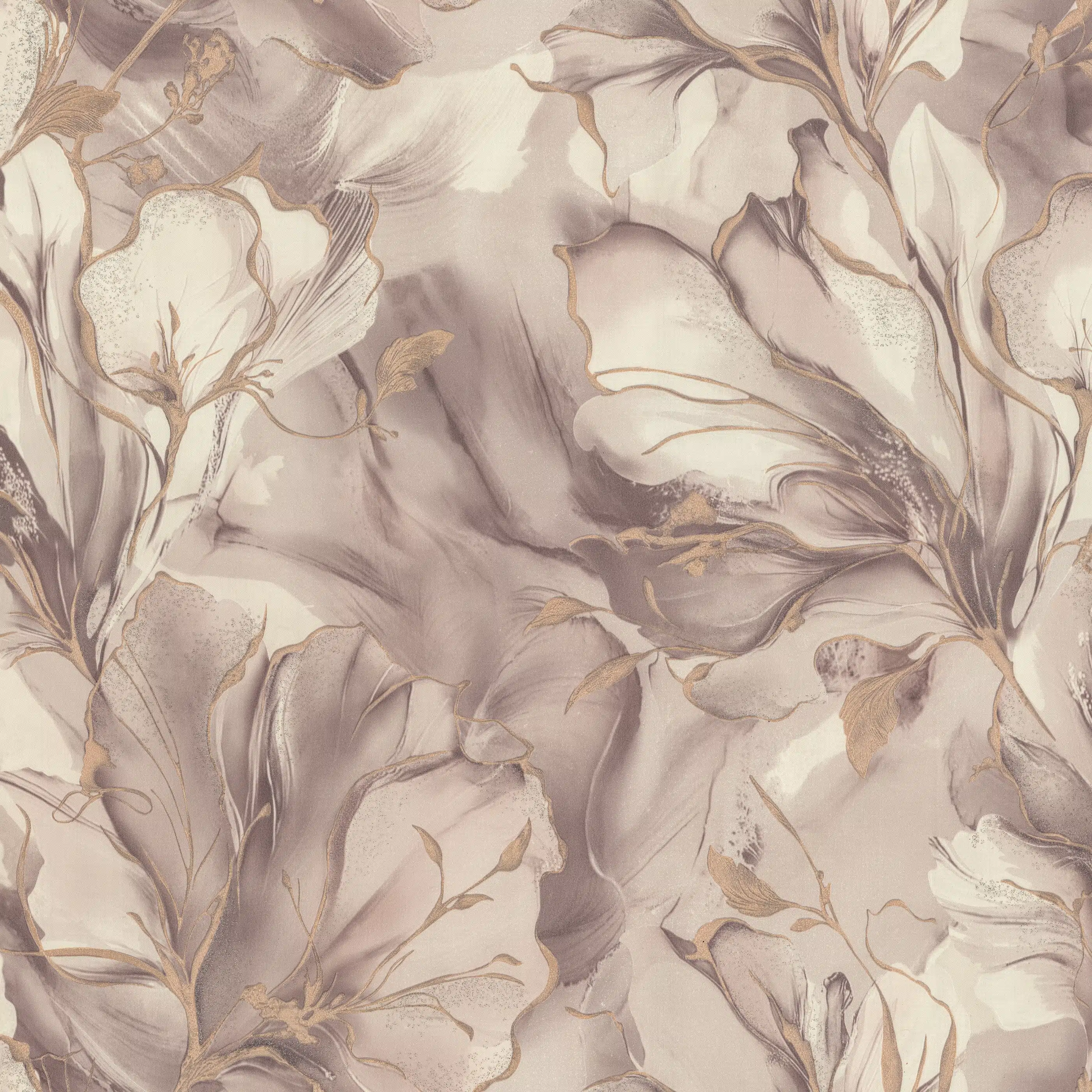 Изображение товара Флизелиновые обои Moonbloom Euro Decor коричневые 1,06x10,05м, винил Тиcненые