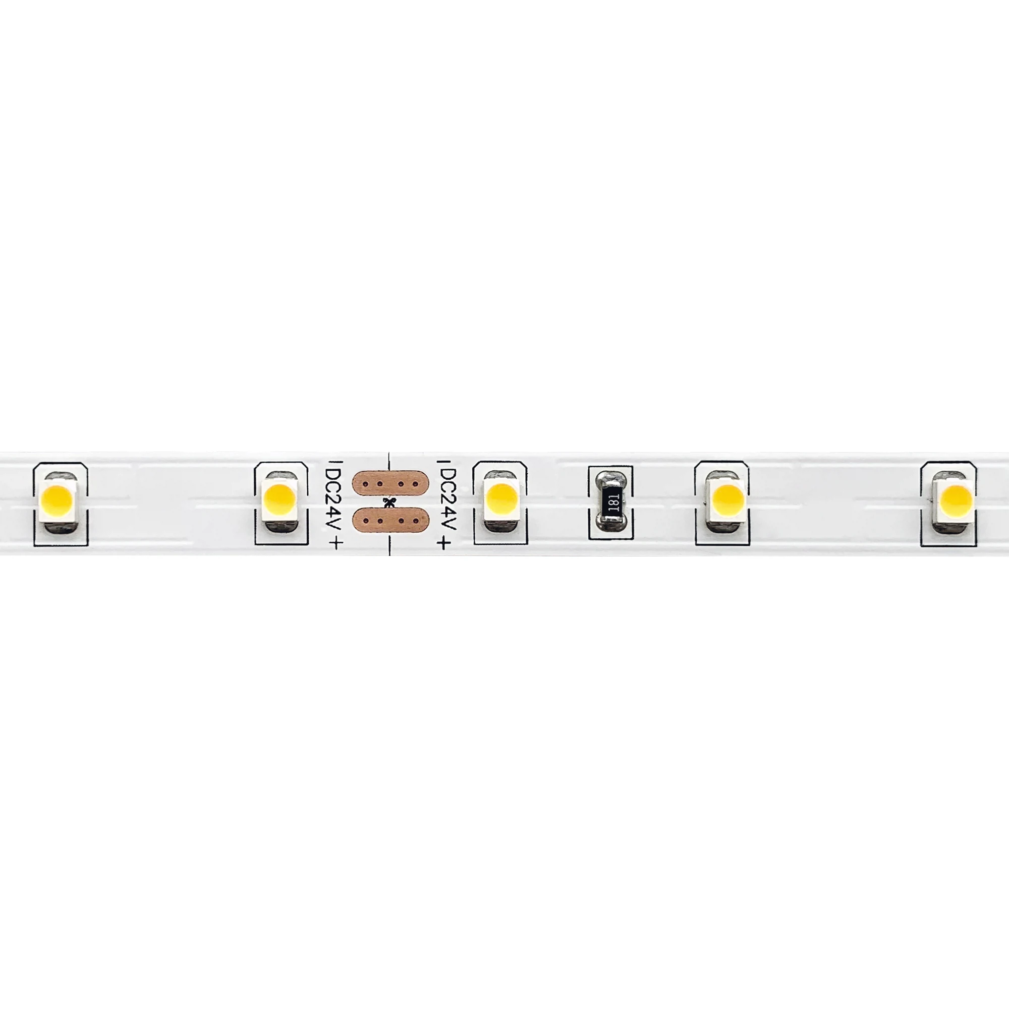 Изображение товара Светодиодная лента  - 60leds/м*4.8W/мW 4000K 400Lm Ra80 120о IP20 L1 000xW8xH2 24V ST016.405.20