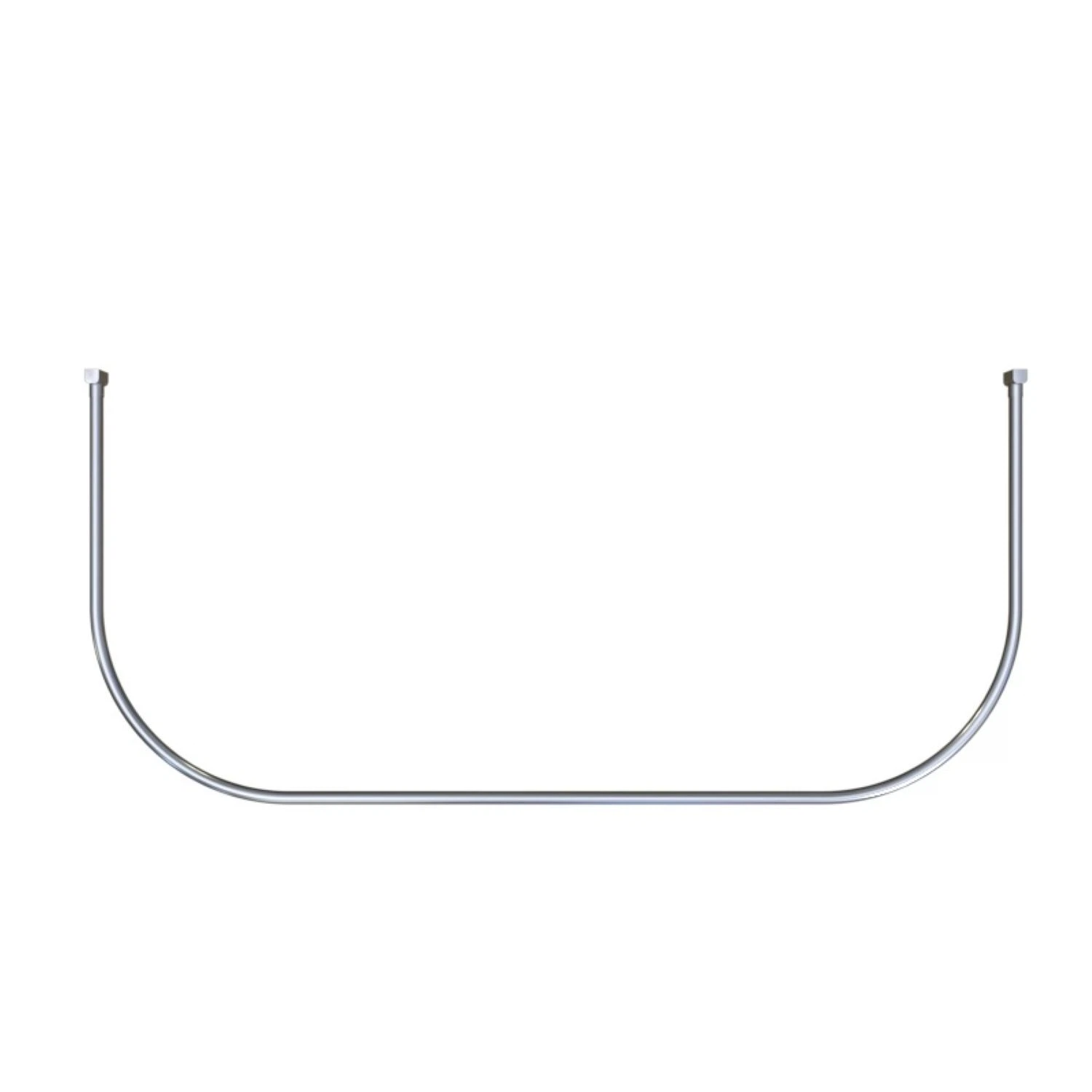 Изображение товара П-образный карниз для ванной Radomir 180x80 хром из нержавеющей стали