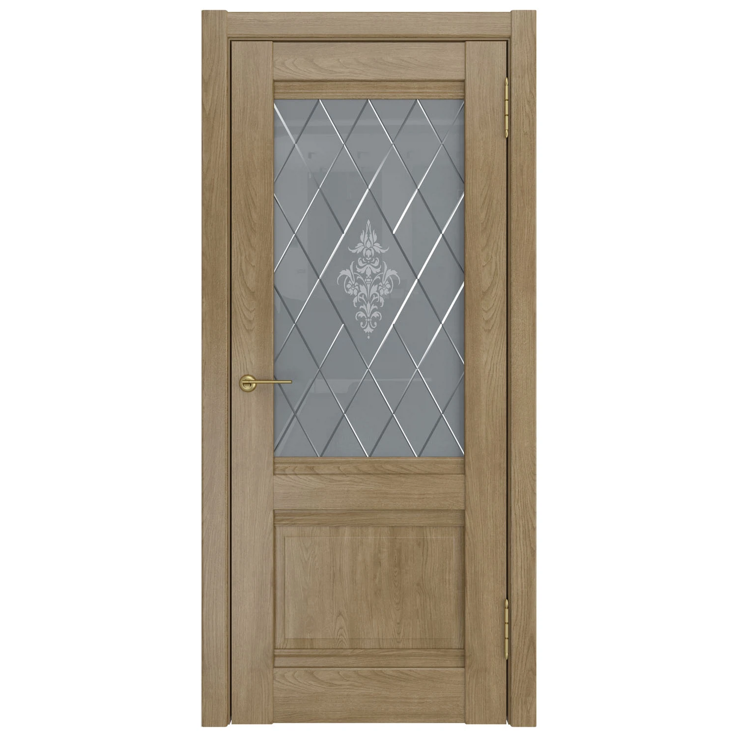 Изображение товара Дверь межкомнатная со стеклом экошпон ЛУ-52 800х2000 дуб натуральный