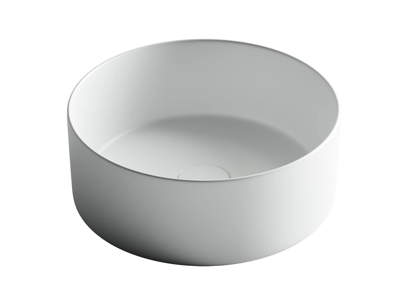 Изображение товара Умывальник чашка накладная круглая Element Ceramica Nova 358x358x137мм белый матовый
