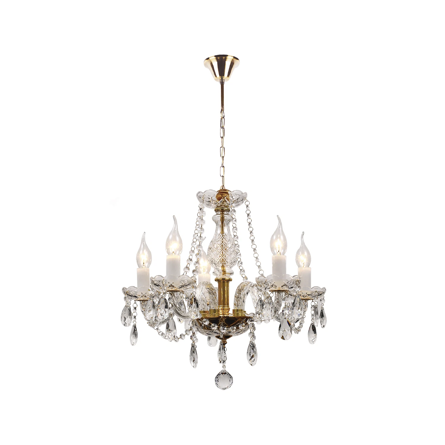 Изображение товара 1735-5P, люстра подвесная, D500xH450/1450, 5xE14x40W, excluded