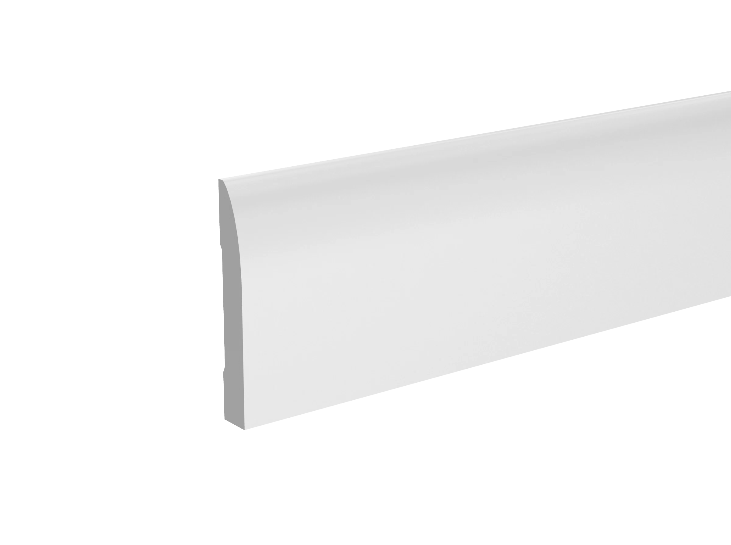 Изображение товара Напольный плинтус Ultrawood White из ЛДФ 2000 мм для интерьера