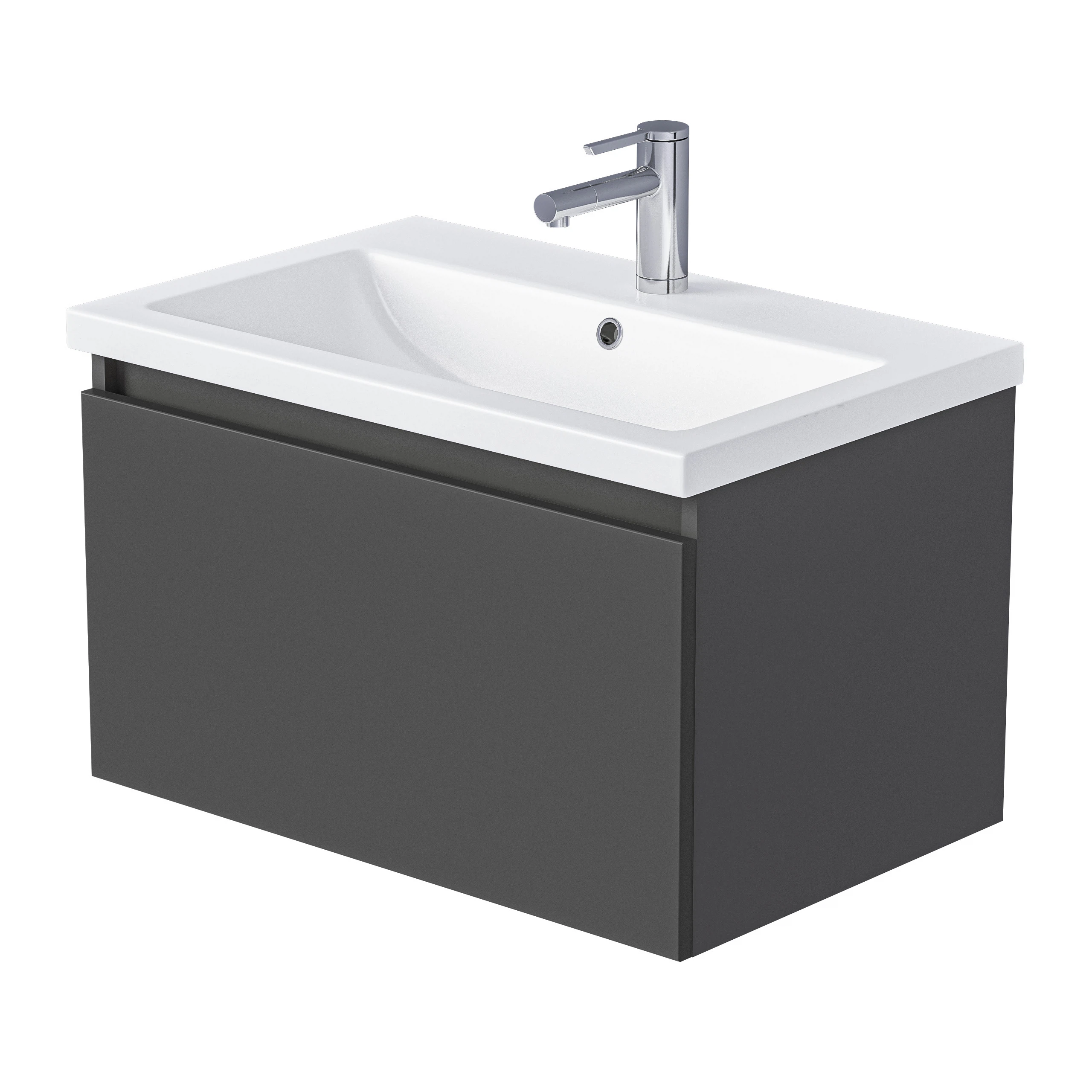 Изображение товара Тумба Aris mini 70П антрацит для ванных комнат