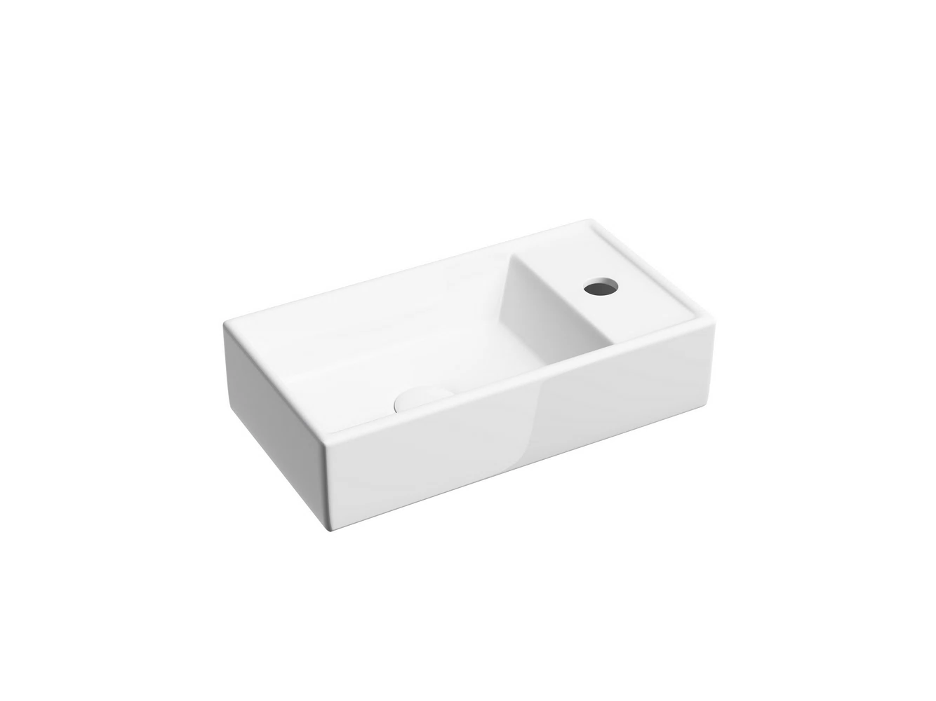 Изображение товара Подвесная прямоугольная раковина Element 407x217x100 Ceramica Nova