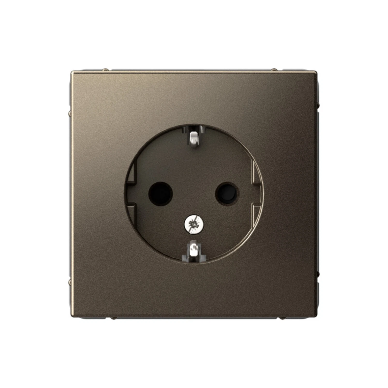 Изображение товара Розетка с заземлением со шторками Systeme Electric ArtGallery Мокко, 16А, механизм