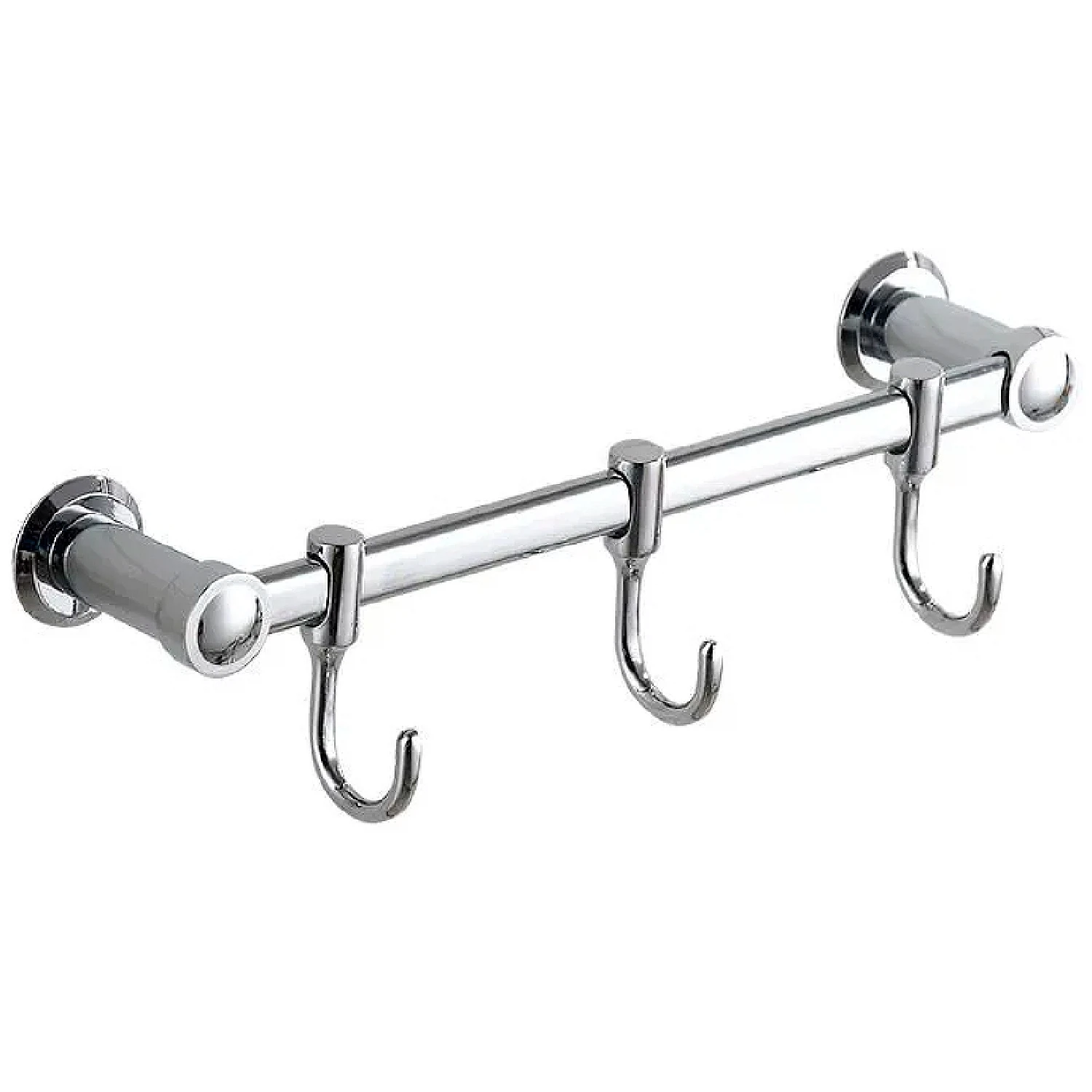 Изображение товара Планка с крючками для полотенец Haiba HB205-3, хром