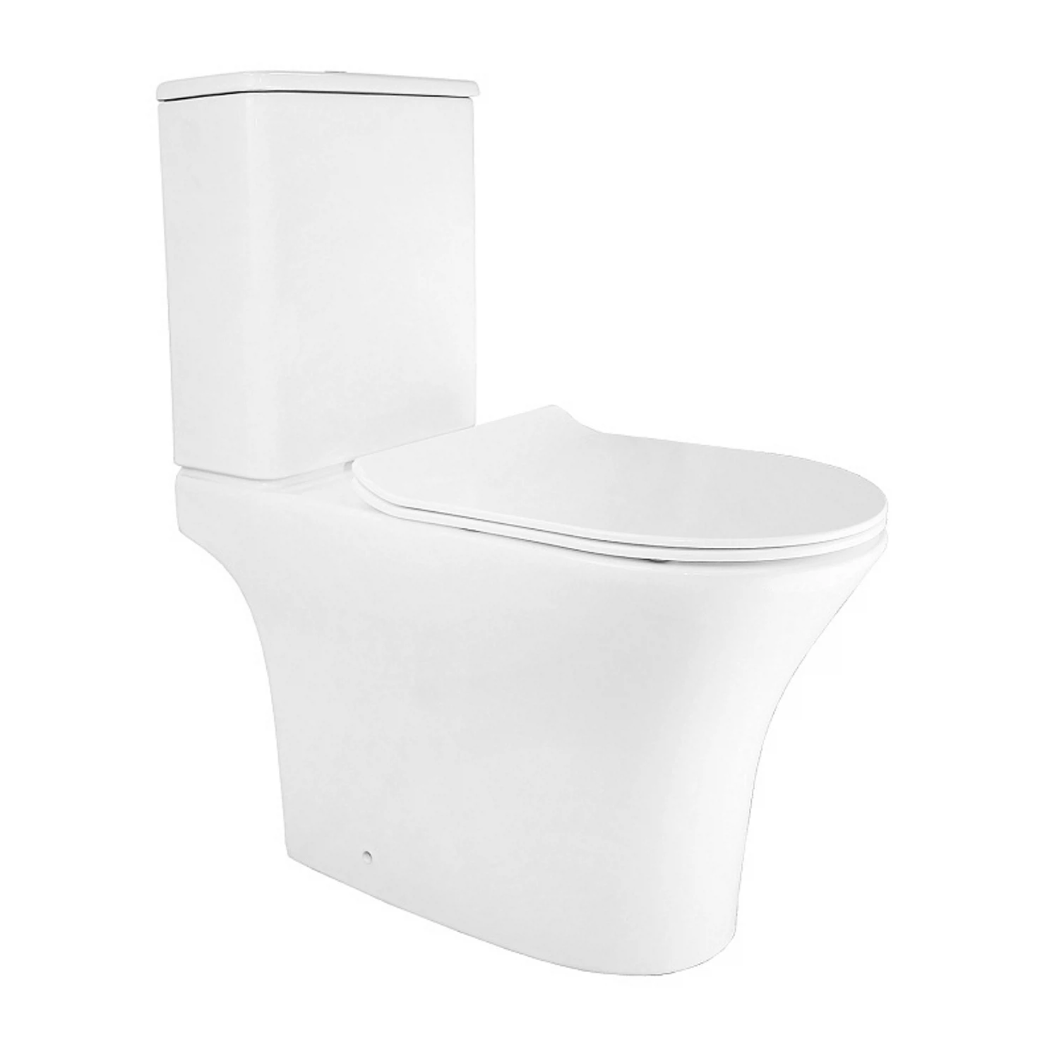 Изображение товара Унитаз напольный безободковый Azario Frento AZ-2311 с микролифтом и экономичным смывом