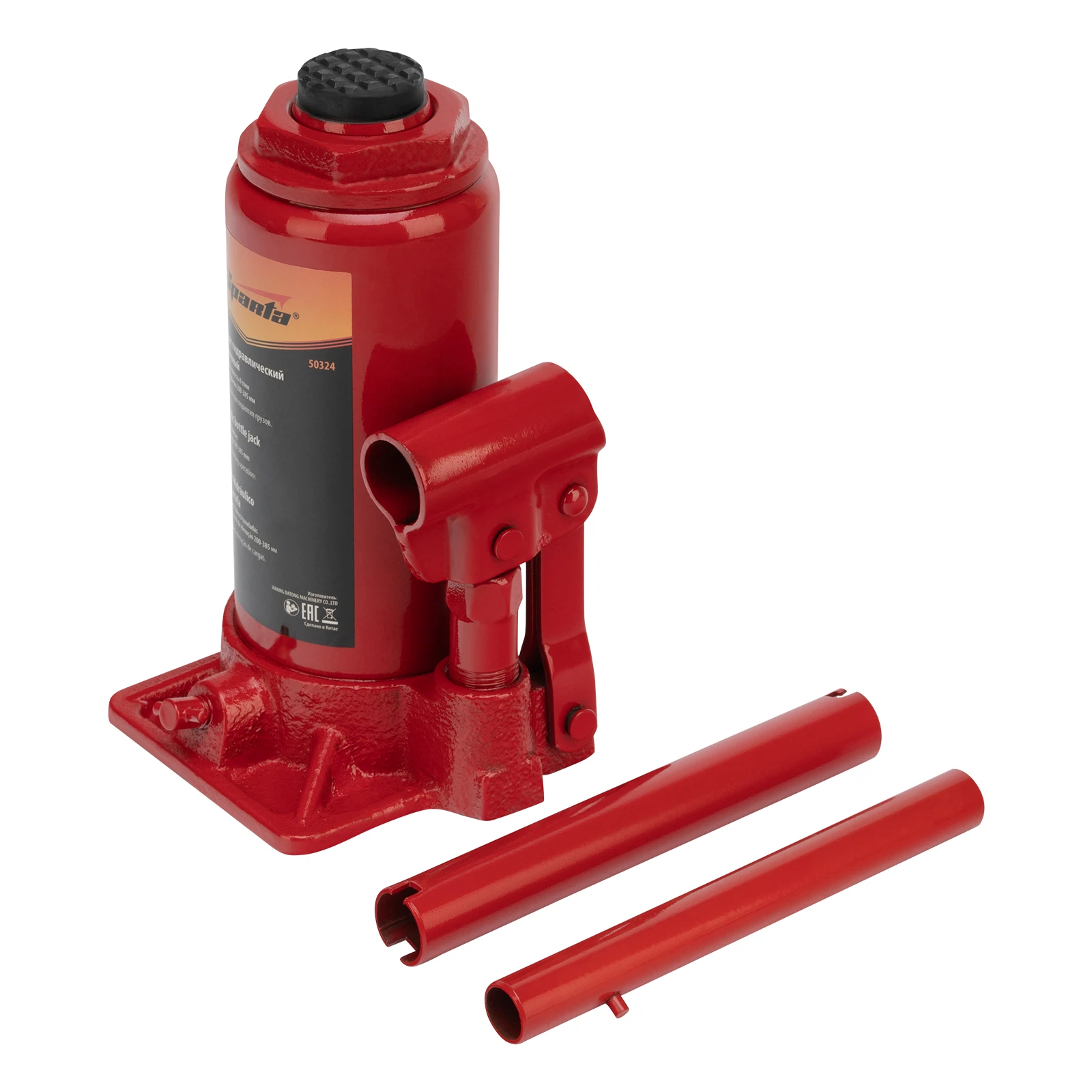 Изображение товара Гидравлический бутылочный домкрат Sparta 50324 8 т высота 200-385 мм