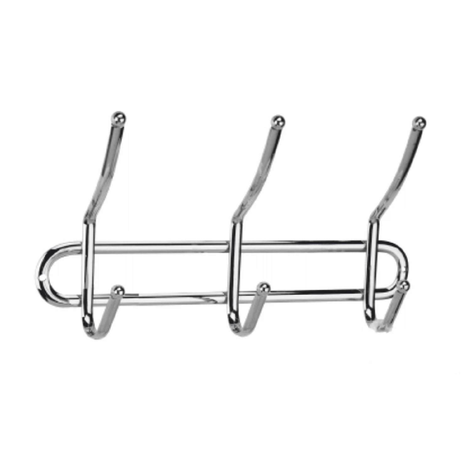 Изображение товара Крючок на планке Delphinium АЕ-490 тройной хромонеклевая отделка