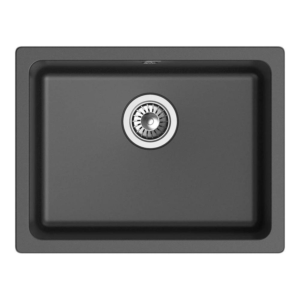 Изображение товара Rivelato BK-50 BERKANA антрацит кварц — мойка кухонная, врезная