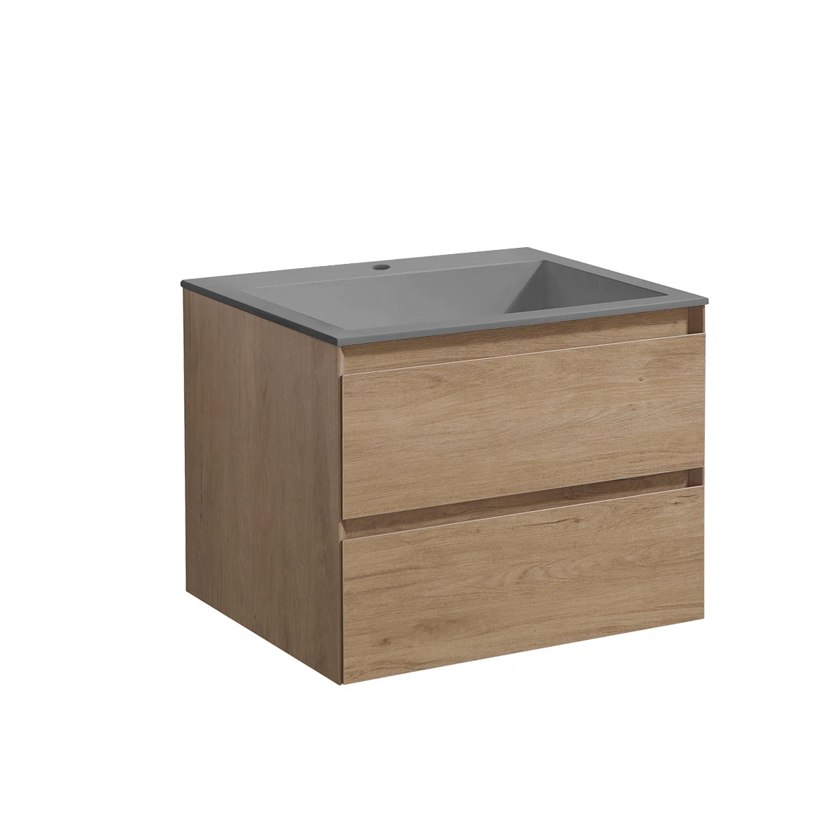 Изображение товара Тумба под раковину Luka 600 подвесная с ящиками soft-close, Vincea