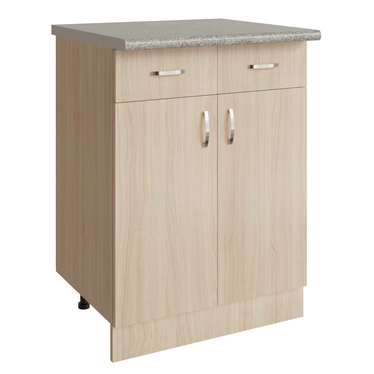 Изображение товара Стол разделочный 60 венге светлое с двумя ящиками для кухни