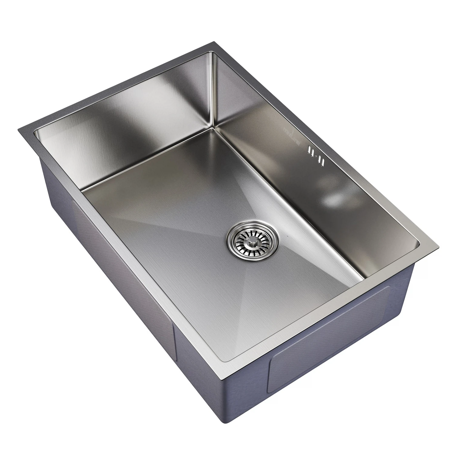 Изображение товара Мойка кухонная врезная из нержавеющей стали Mixline Pro 65x44 сатин с сифоном