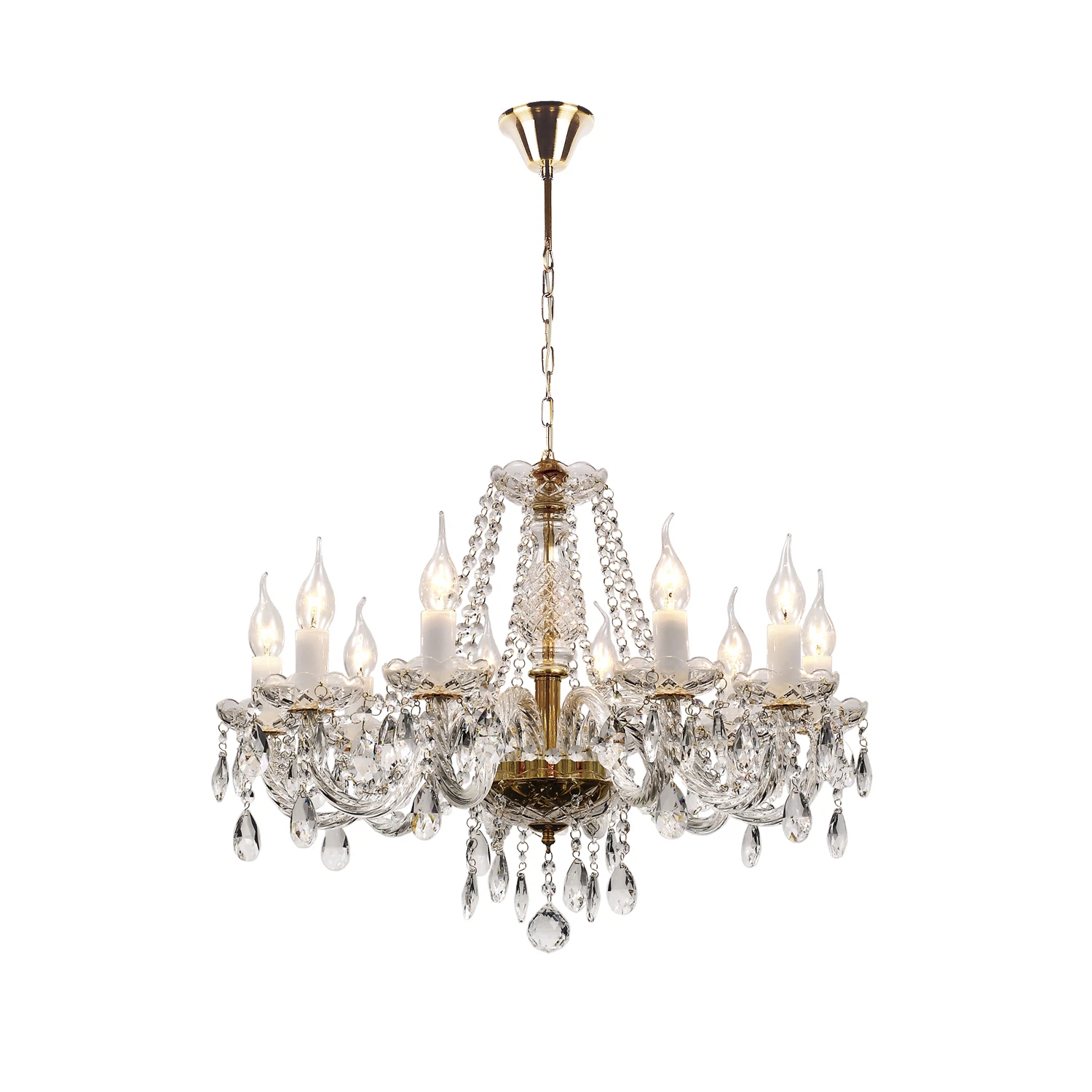 Изображение товара 1735-10P, люстра подвесная, D650xH470/1470, 10xE14x40W, excluded