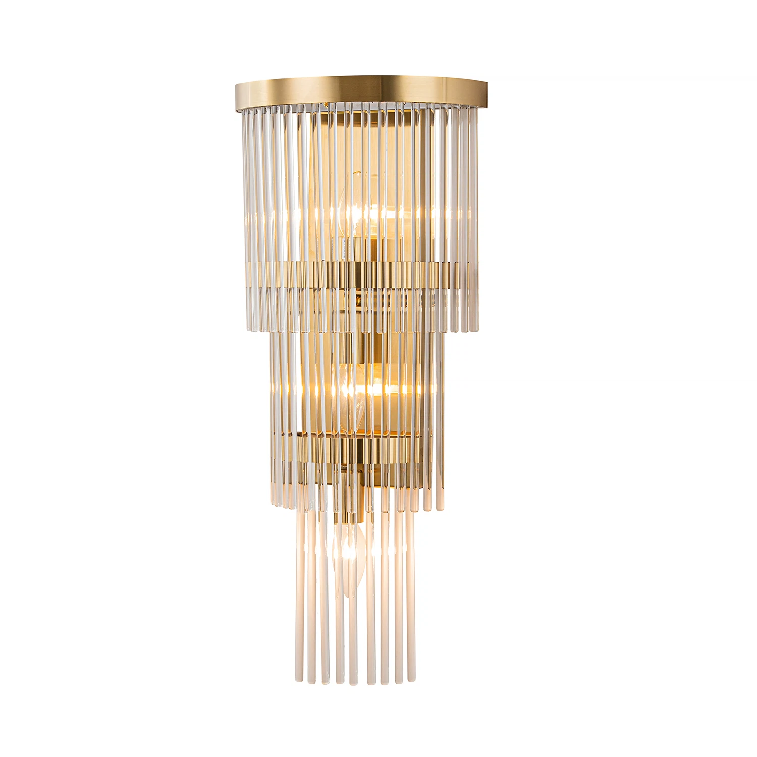 Изображение товара Настенный светильник FAVOURITE 4308-3W золотой с стеклянными трубками, классический дизайн