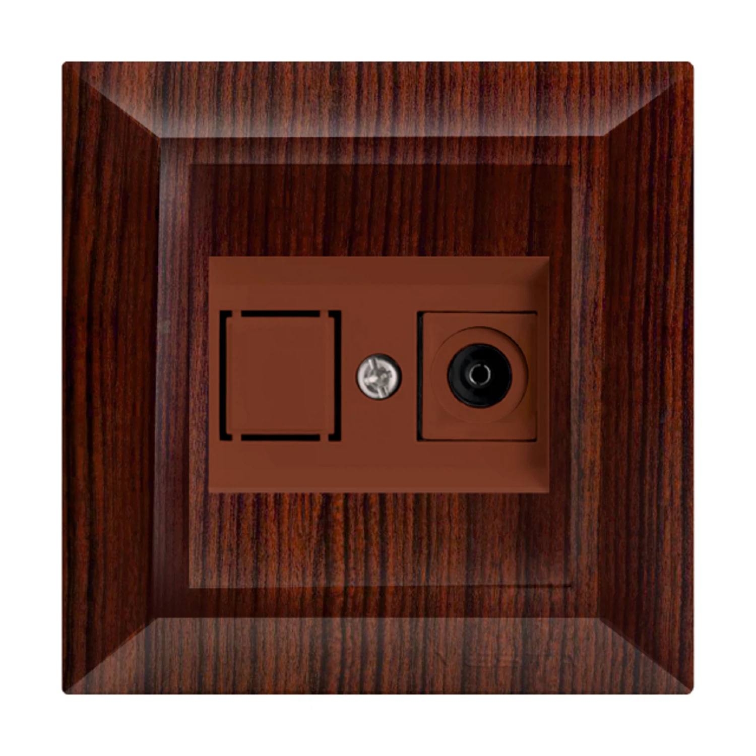 Изображение товара Розетка Vesta-Electric Roma Wood TV