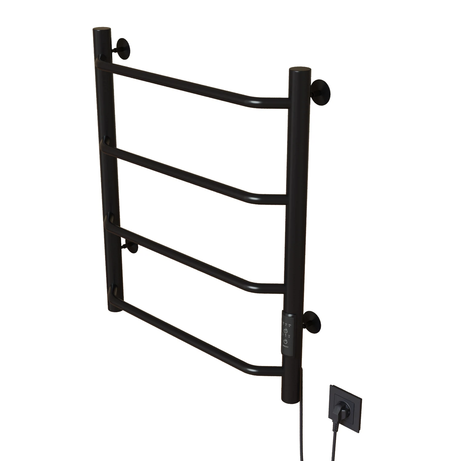 Изображение товара Электрический полотенцесушитель Mixline MIRA 60x50 черный с таймером 201 Вт