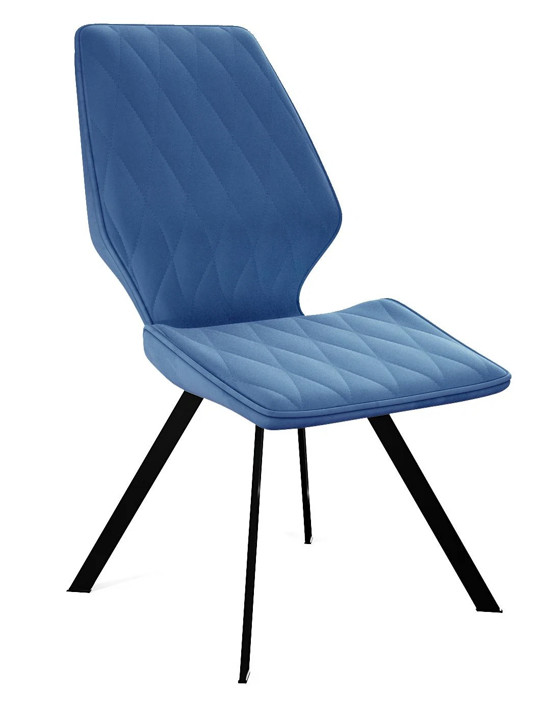 Изображение товара Стул DikLine 242M B8 BLUE с черными ножками