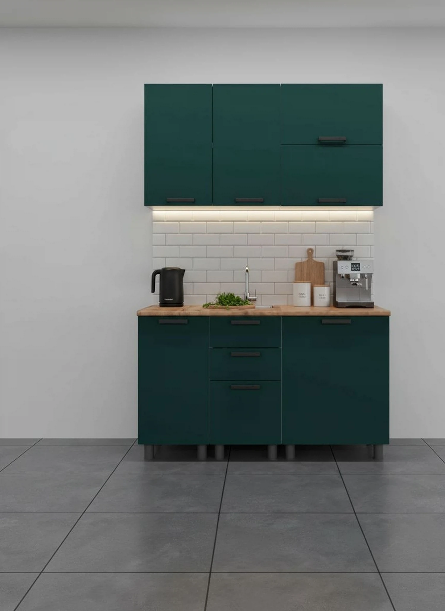 Изображение товара Кухня, Арника мебель, Лаванда, артикул Н00240152, размер 140*60*240, цвет изумруд