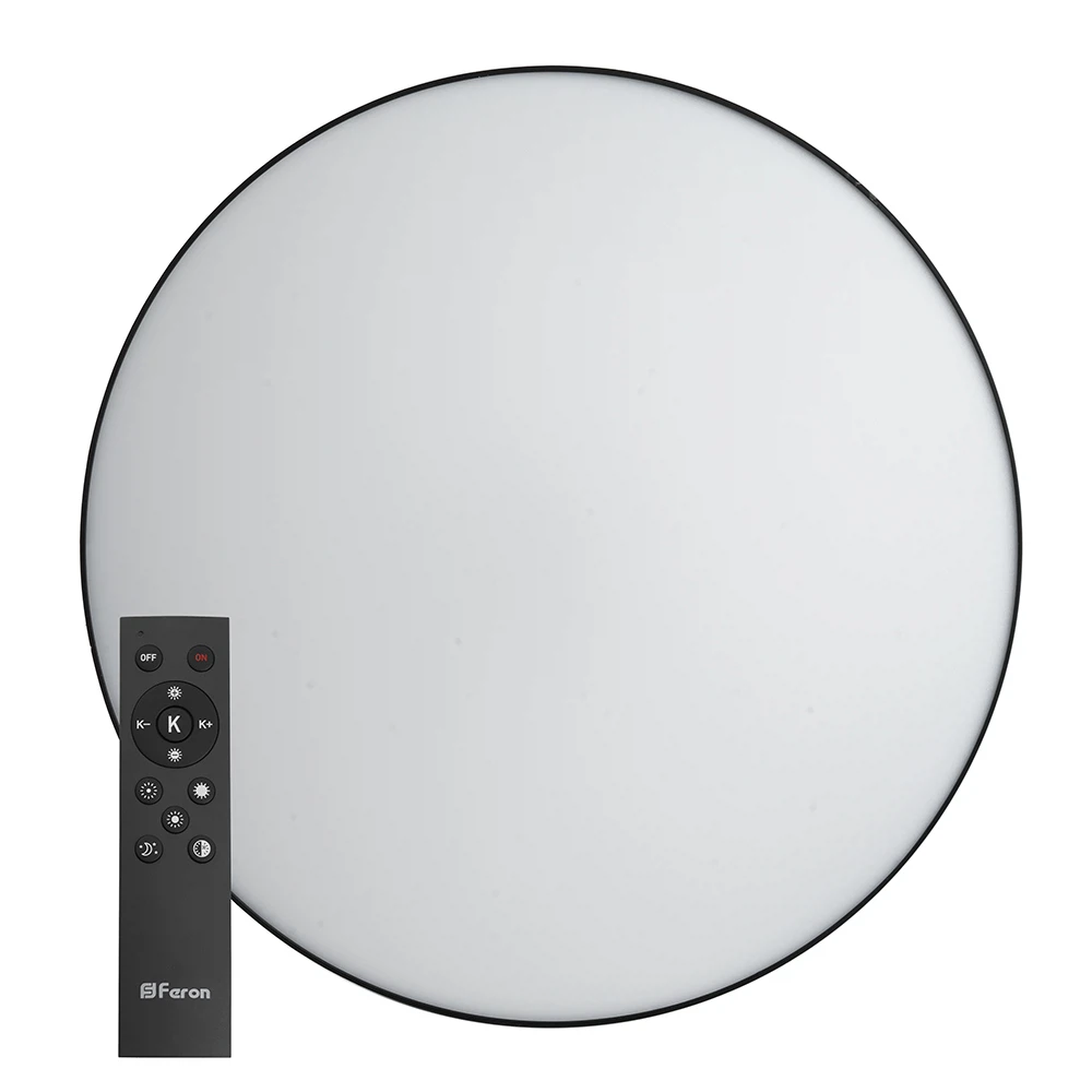 Изображение товара Светодиодный управляемый светильник Feron AL6200 “Simple matte” тарелка 80W 3000К-6500K черный Изображение товара Светодиодный управляемый светильник Feron AL6200 “Simple matte” тарелка 80W 3000К-6500K черный