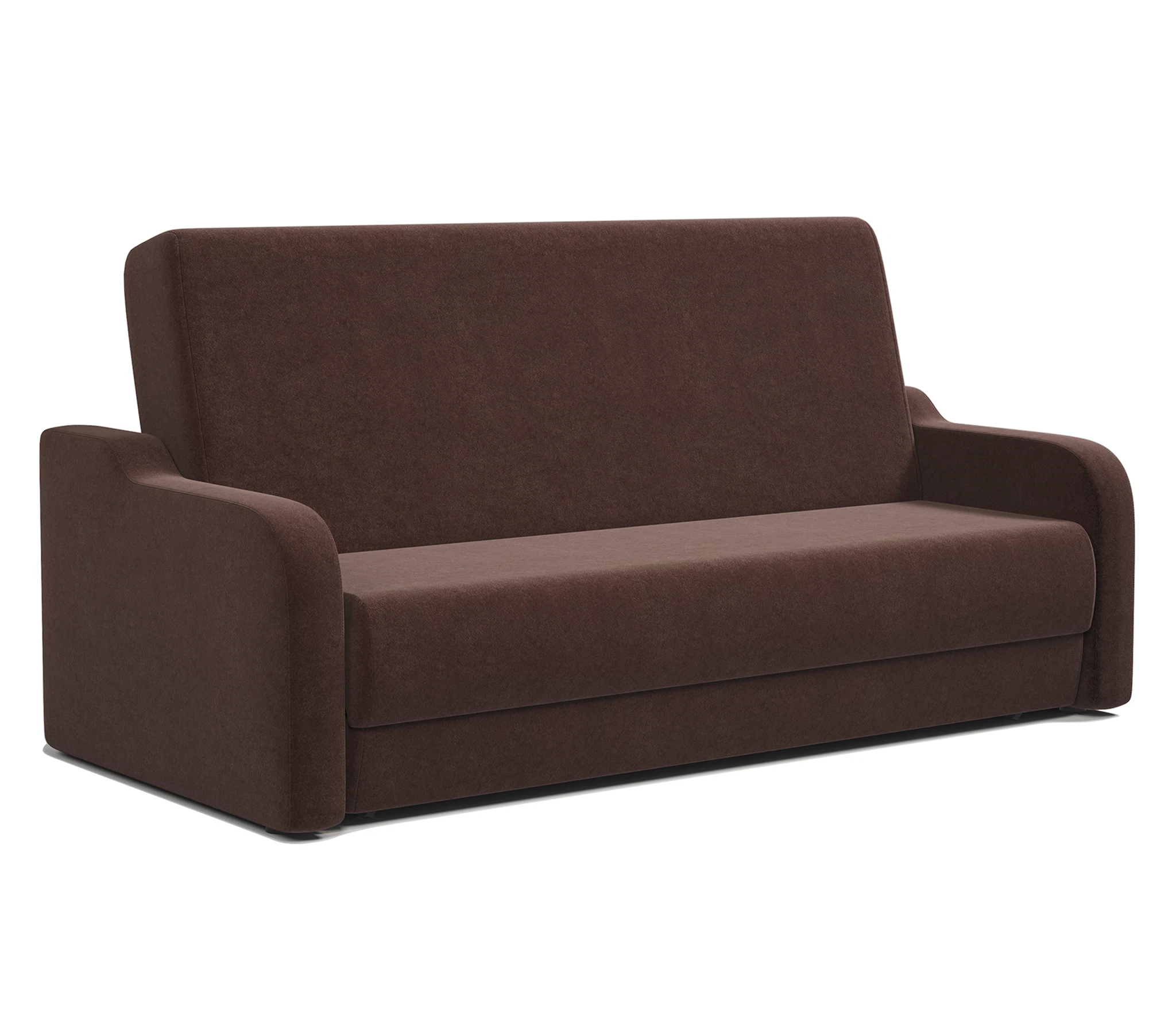 Изображение товара Диван-книжка Грант М 140 велюр Дрим шоколад современный комфорт и практичность