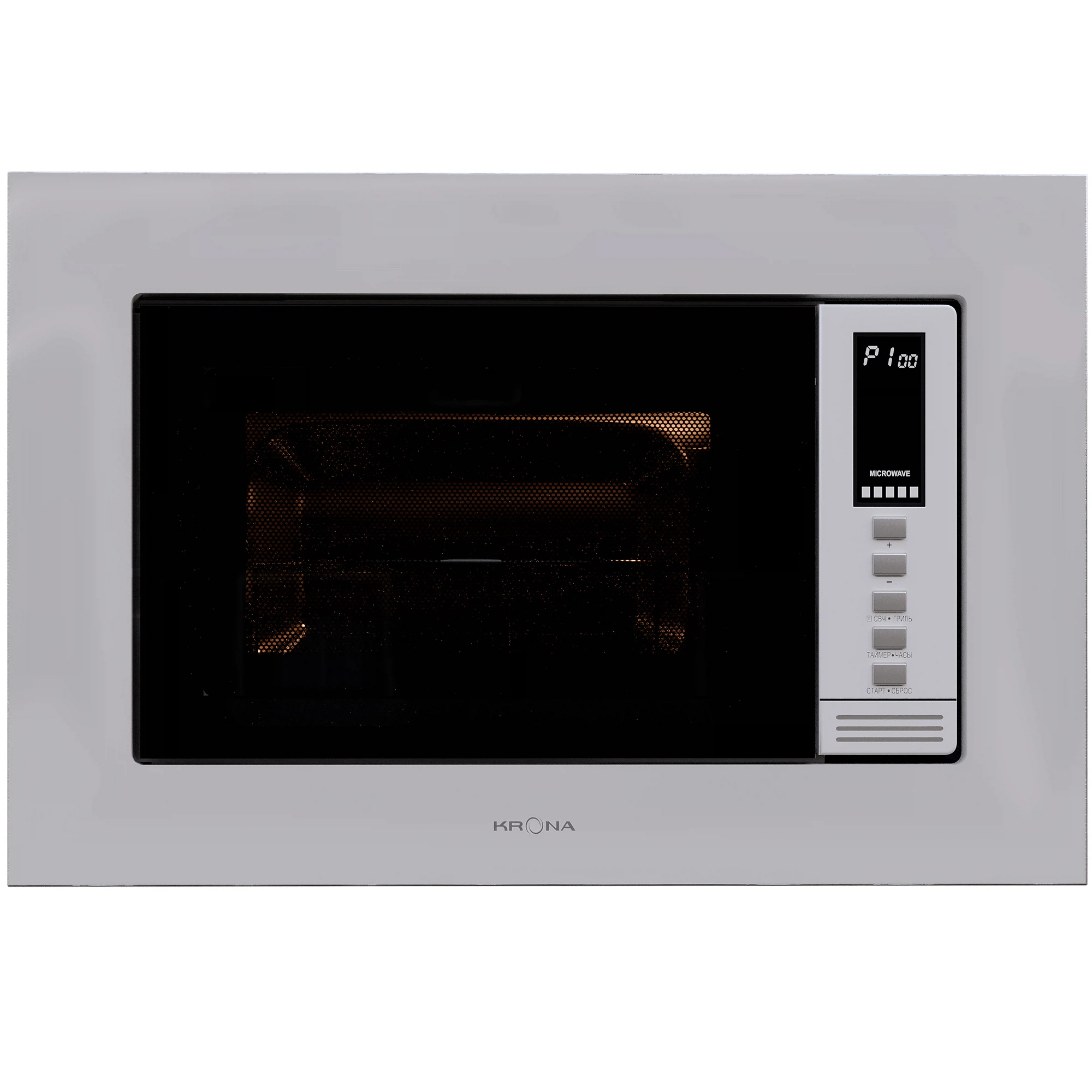 Изображение товара Встраиваемая микроволновая печь KRONA LAUNE 60 WH с грилем, 20 л, 800 Вт