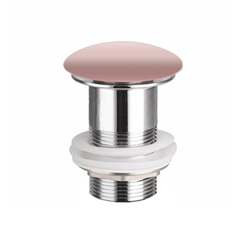 Изображение товара Донный клапан без перелива с керамической накладкой Click-Clack 32 мм розовый матовый